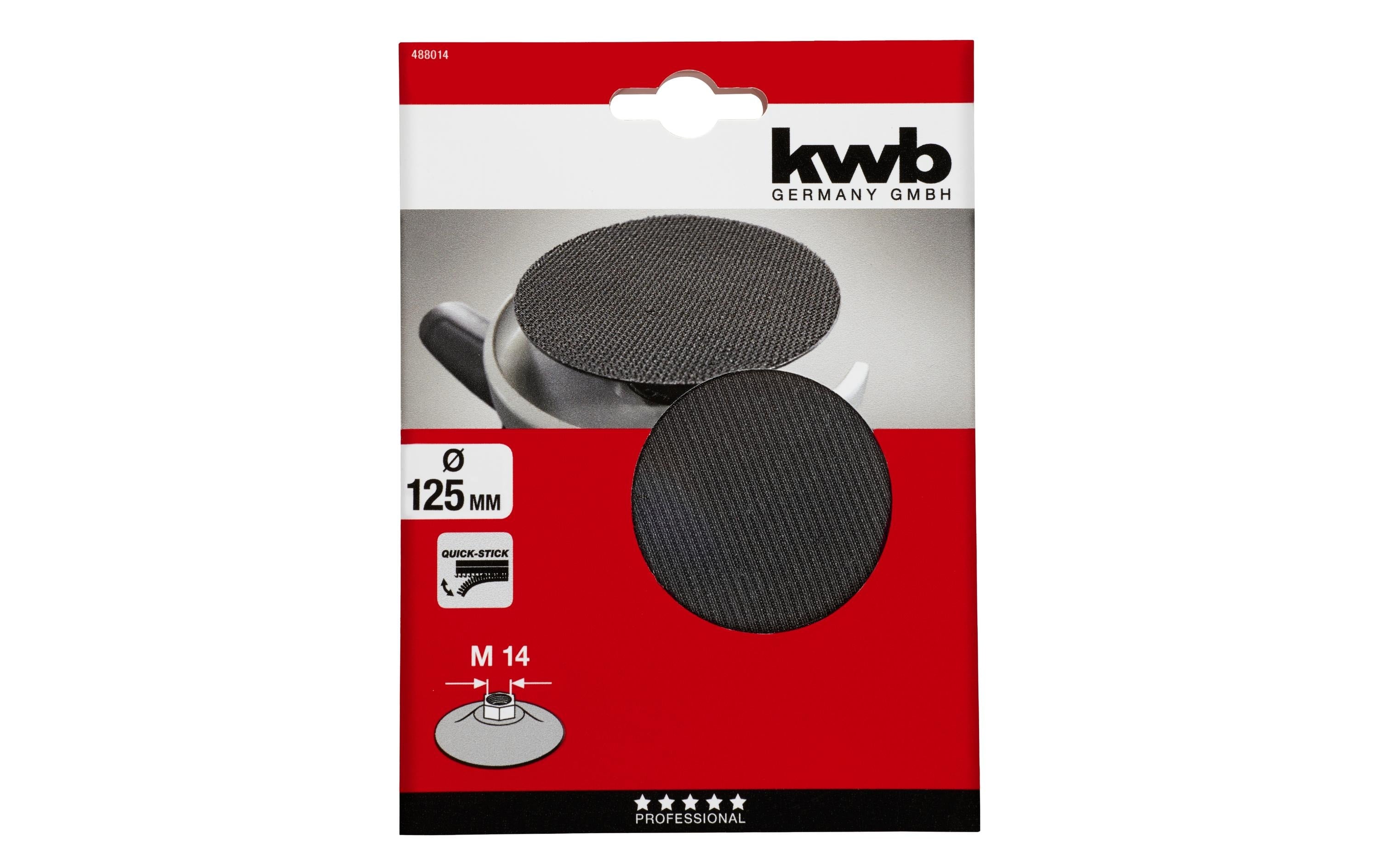 kwb Quick-Stick Haftstützteller 125mm Gewinde M14