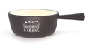 Heidi Cheese Caquelon Fondue is calling Gusseisen, schwarz Ø 20 cm