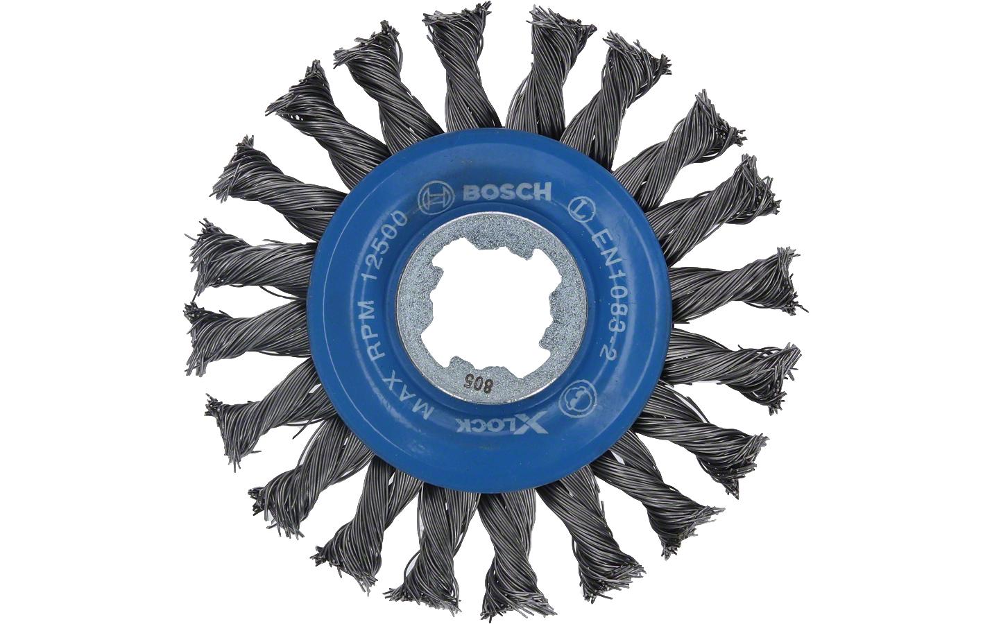 Bosch Professional Scheibenbürste 115mm, gezopfter Stahldraht