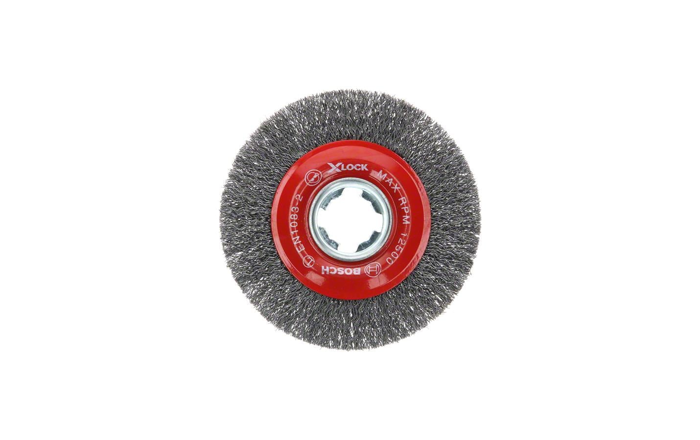 Bosch Professional Scheibenbürste 115 mm, gewellter Stahldraht