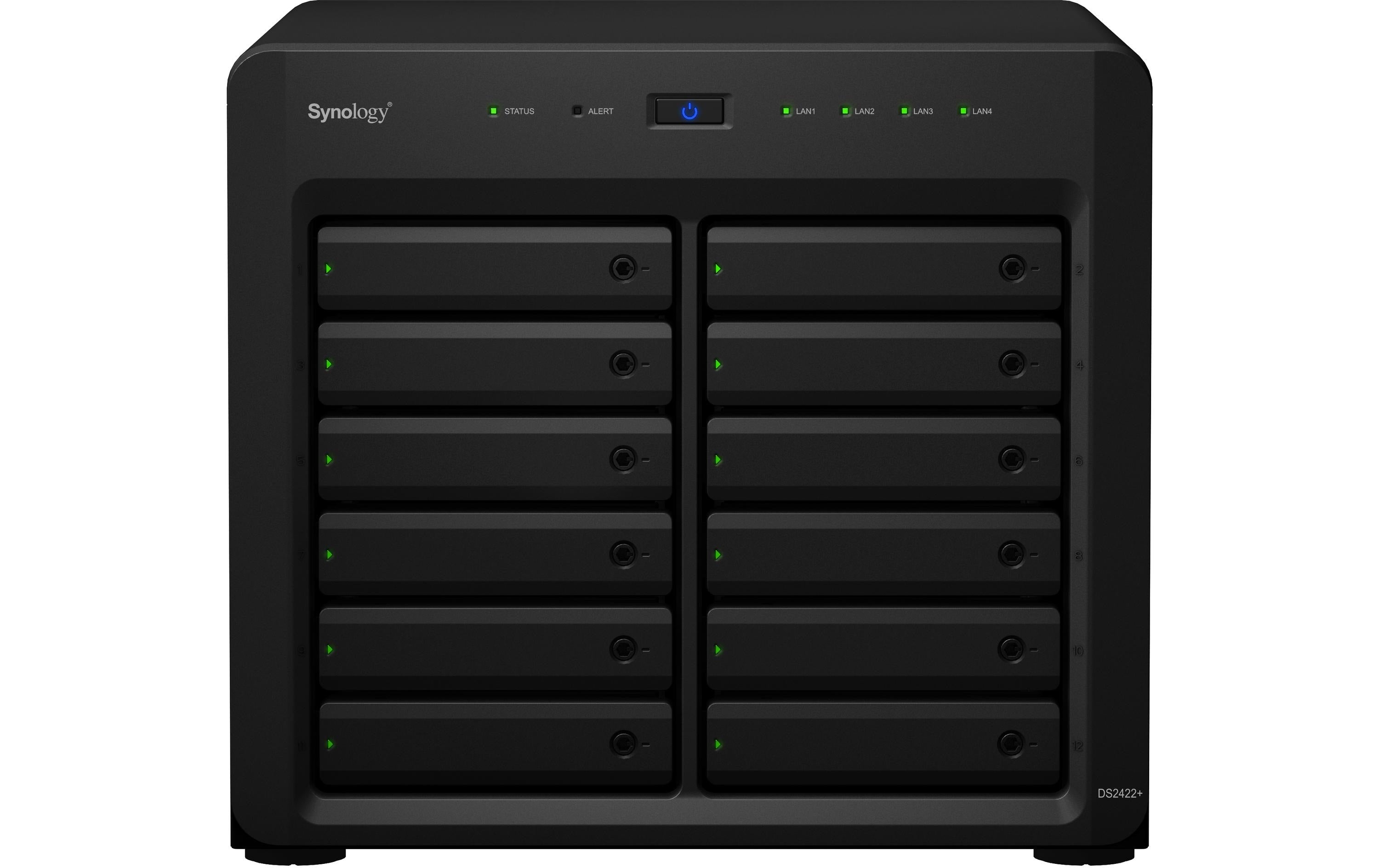 Synology DS2422+, 12-bay NAS AMD Ryzen V1500B Quad-Core 2.2GHz, 4GB RAM