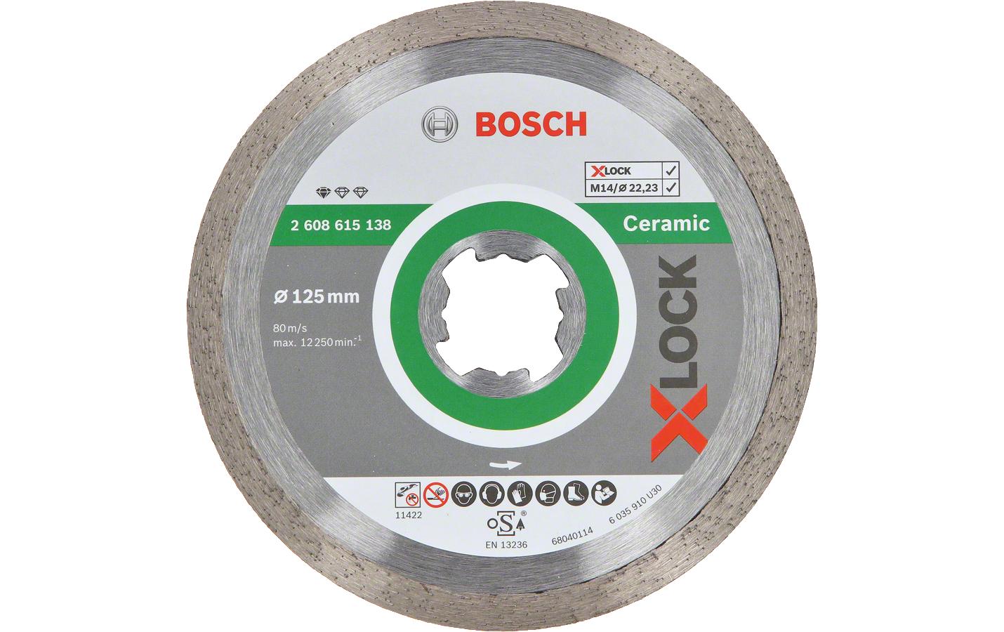 Bosch Professional Diamanttrennscheibe Standard for Ceramic 125x22,23x1,6x7