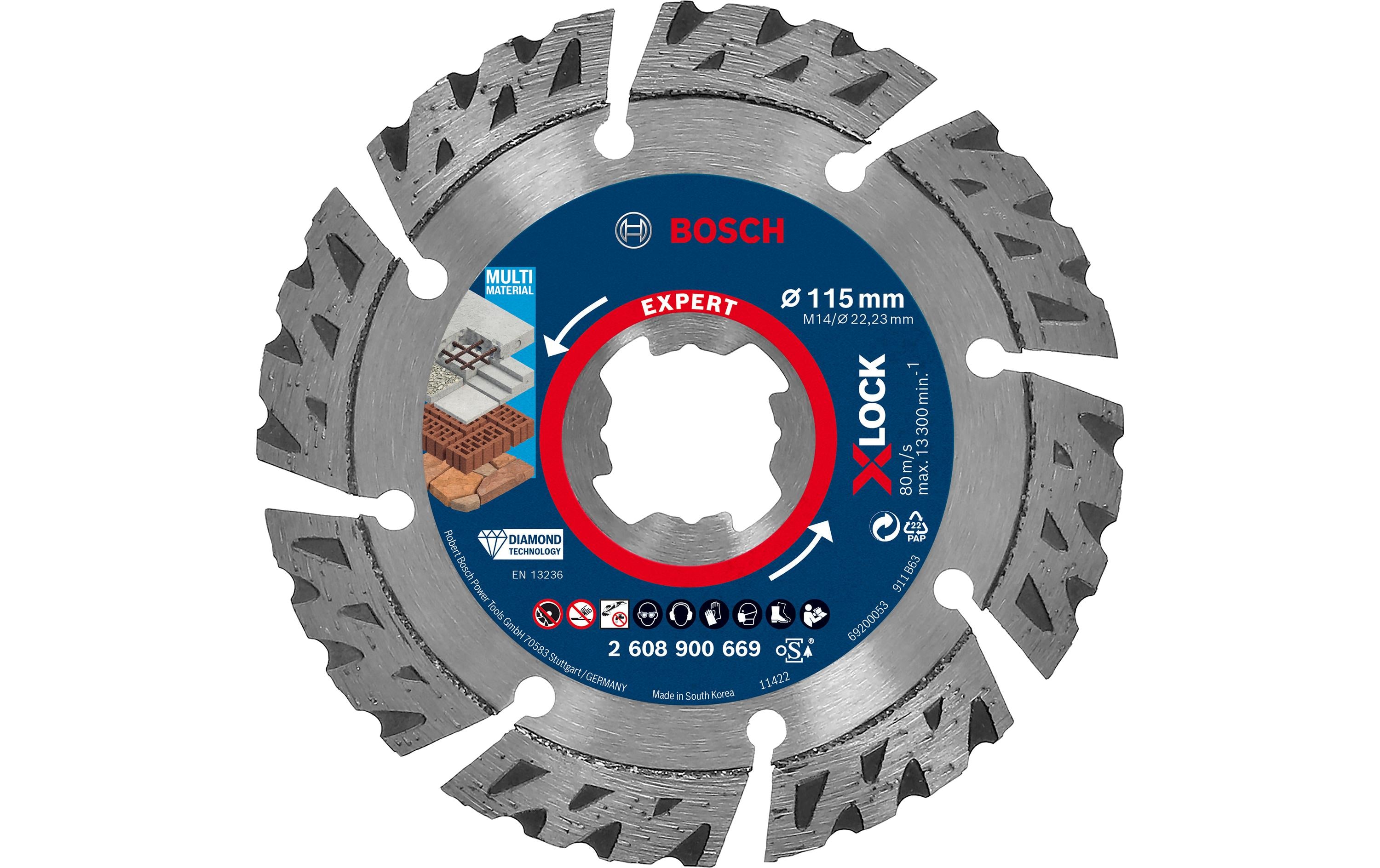 Bosch Professional Diamanttrennscheibe Expert MultiMaterial 115x22,23x2,4x12mm
