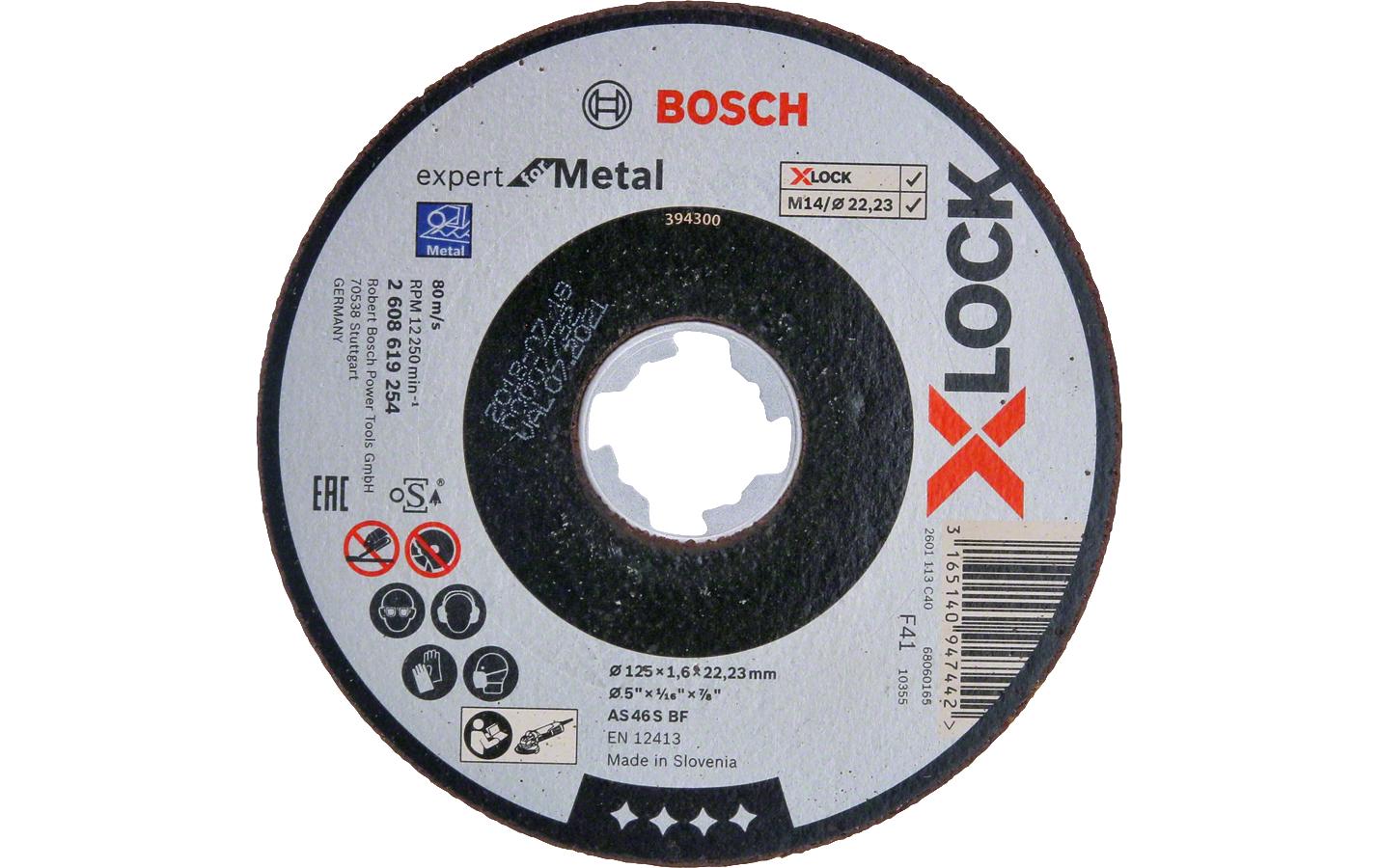Bosch Professional Trennscheibe gerade Expert for Metal 125x1,6x22,23