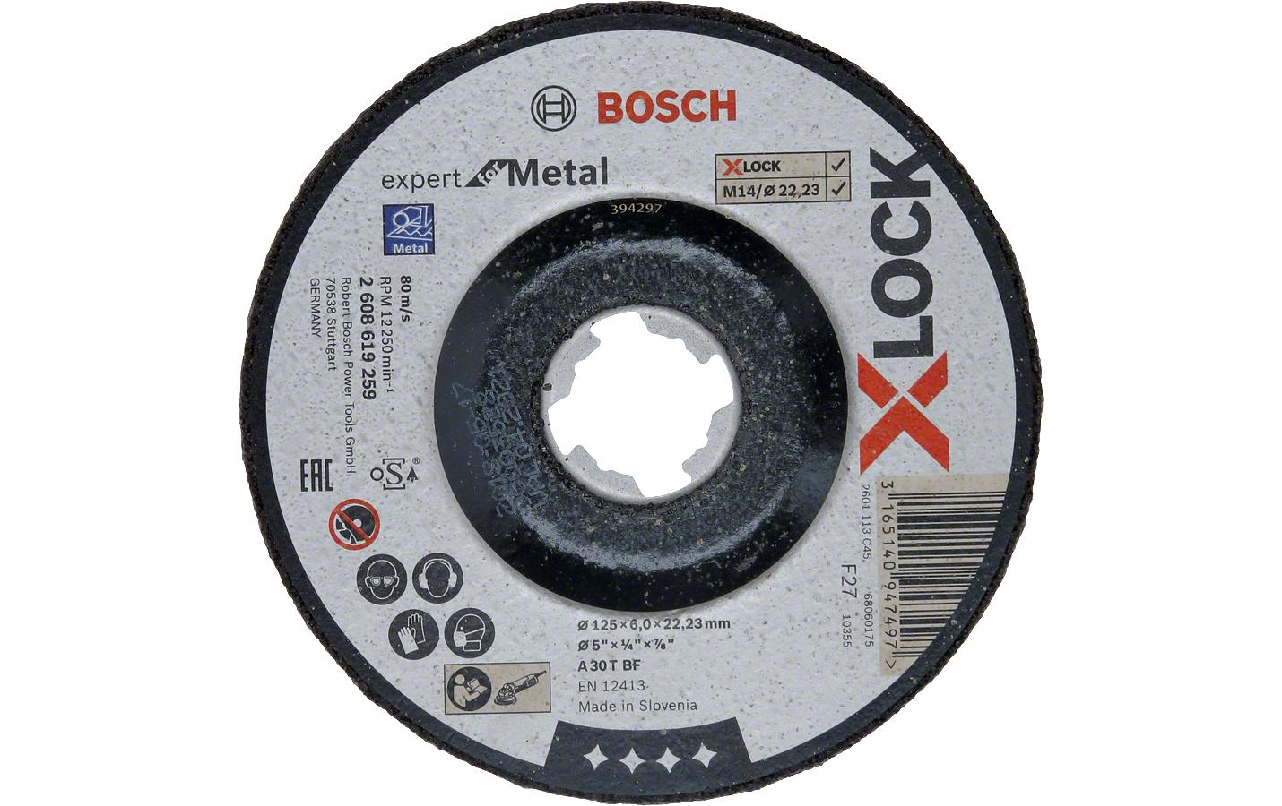 Bosch Professional Schruppscheibe gekröpft Expert for Metal 125x6x22,23