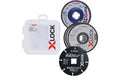 Bosch Professional X-LOCK Starter-Set 5tlg Trenn- und Fächerschleifscheiben 125mm