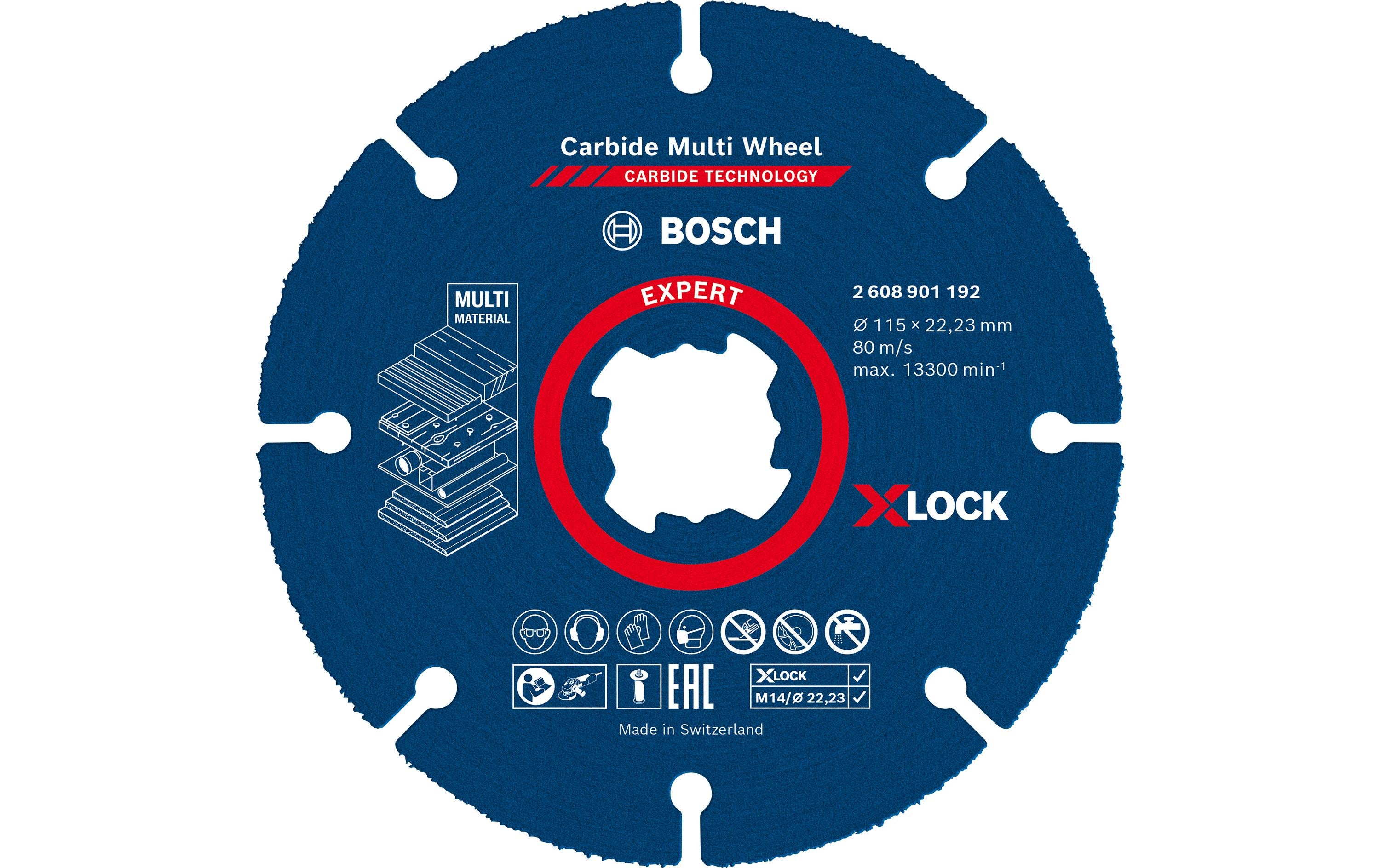 Bosch Professional Trennscheibe Expert Carbide Multi Wheel, 115mm, 22,23mm