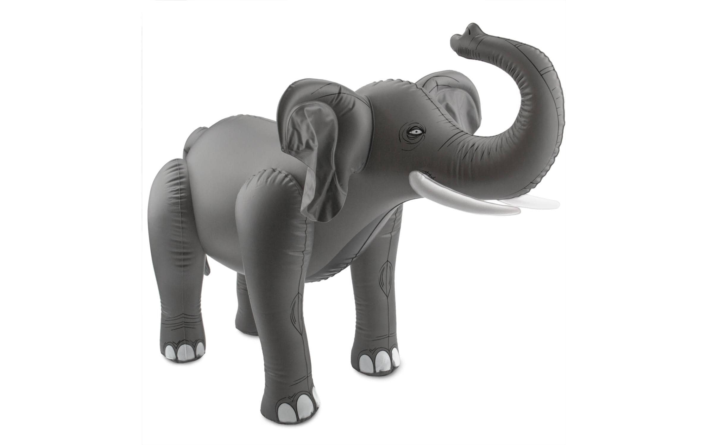 Folat Aufblasbare Elefant 60 cm, grau