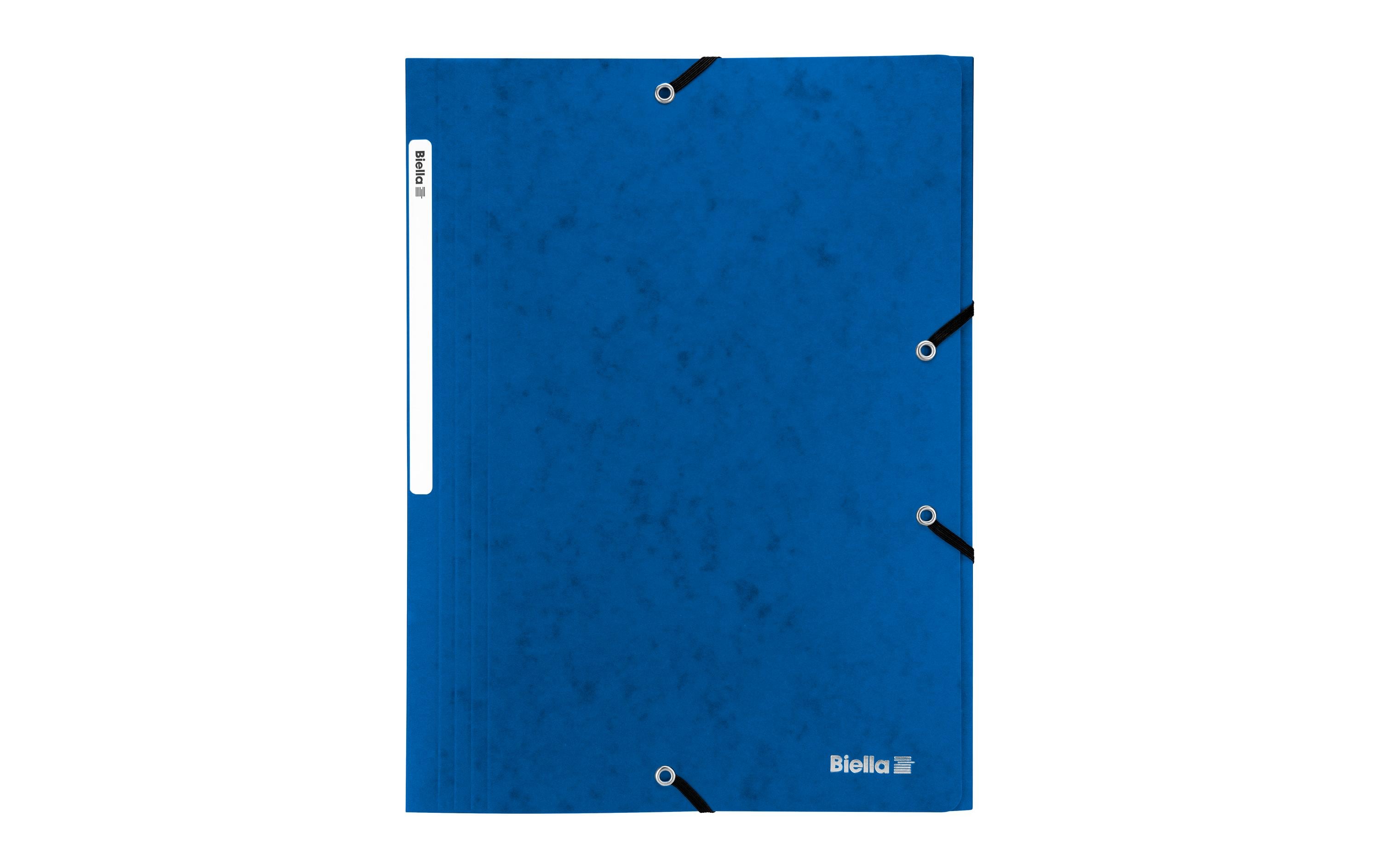 Biella Gummibandmappe A4 blau