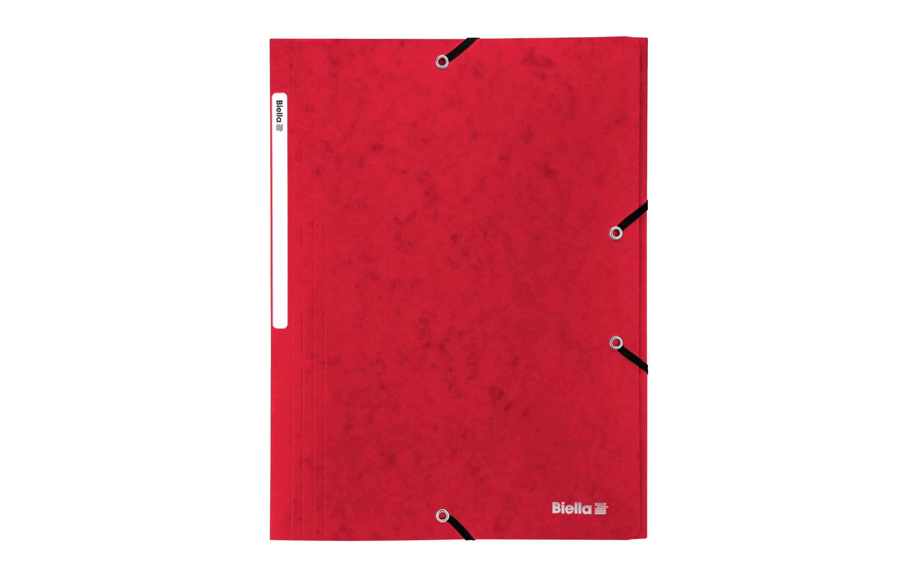 Biella Gummibandmappe A4 rot