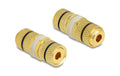 Delock Audio Adapter Polklemme/Polklemme zum Einbau, Farbring schwarz, Optik 1