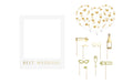 Partydeco Selfie Bilderra. Best Wedding Set 12-teilig, gold