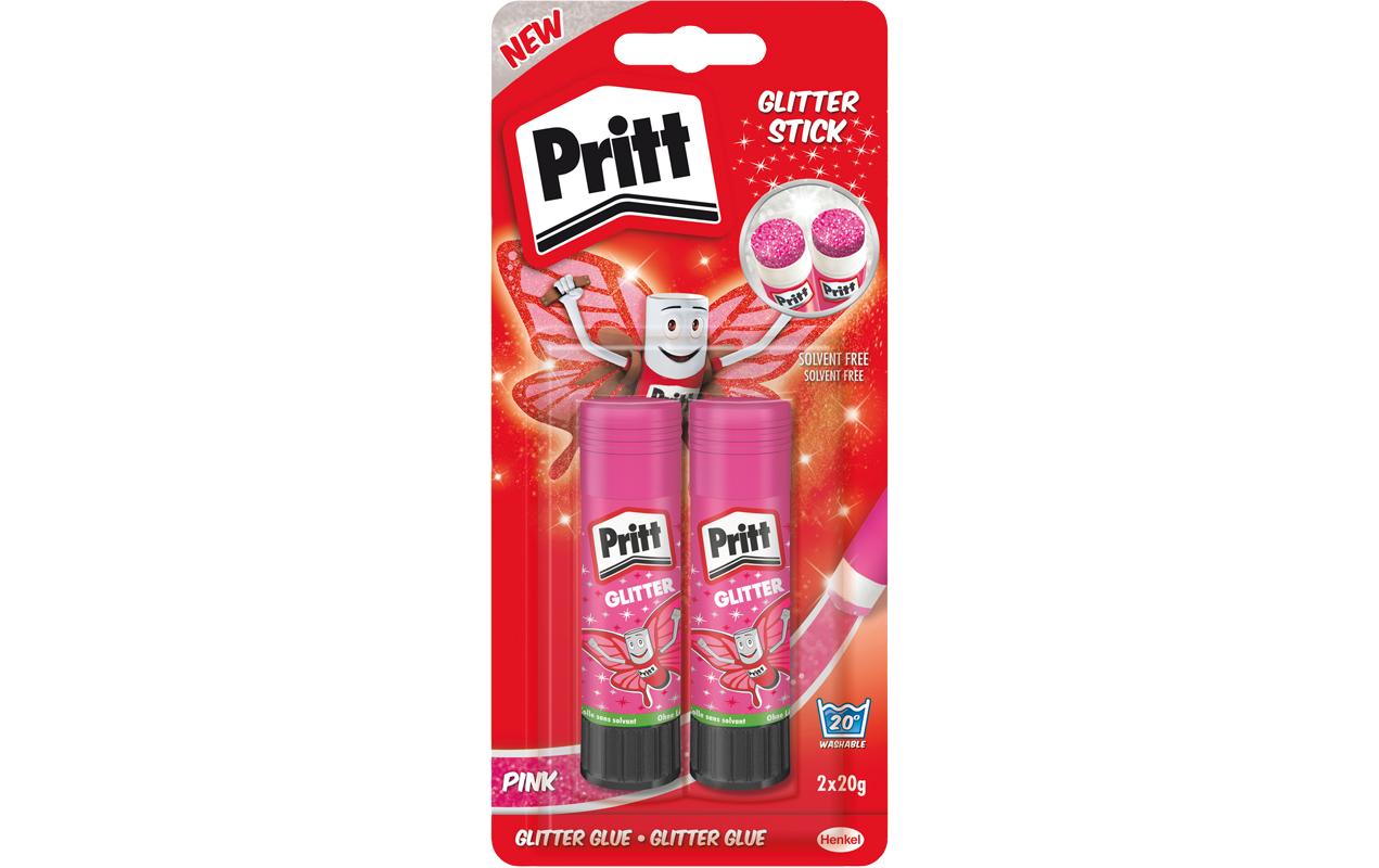 Pritt Klebestift Glitter Pink 2 Stück à 20g