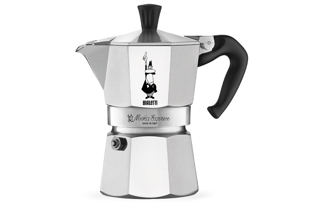 Bialetti Moka Express 1 Tasse Aluminium poliert
