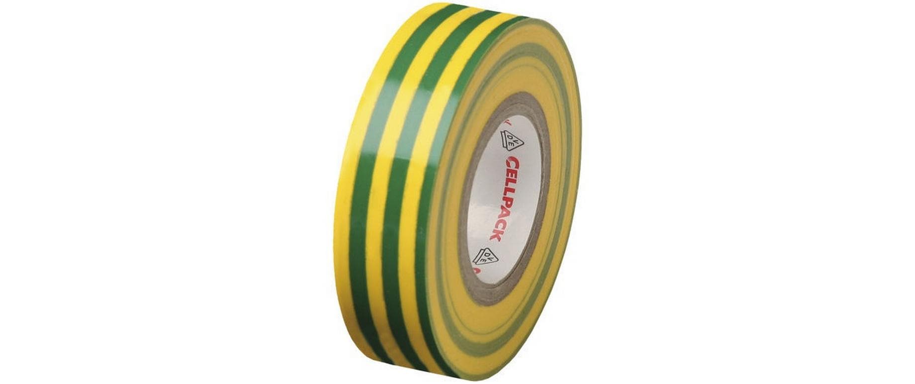 Cellpack, Isolierband, 10m x 15mm gelb-grün