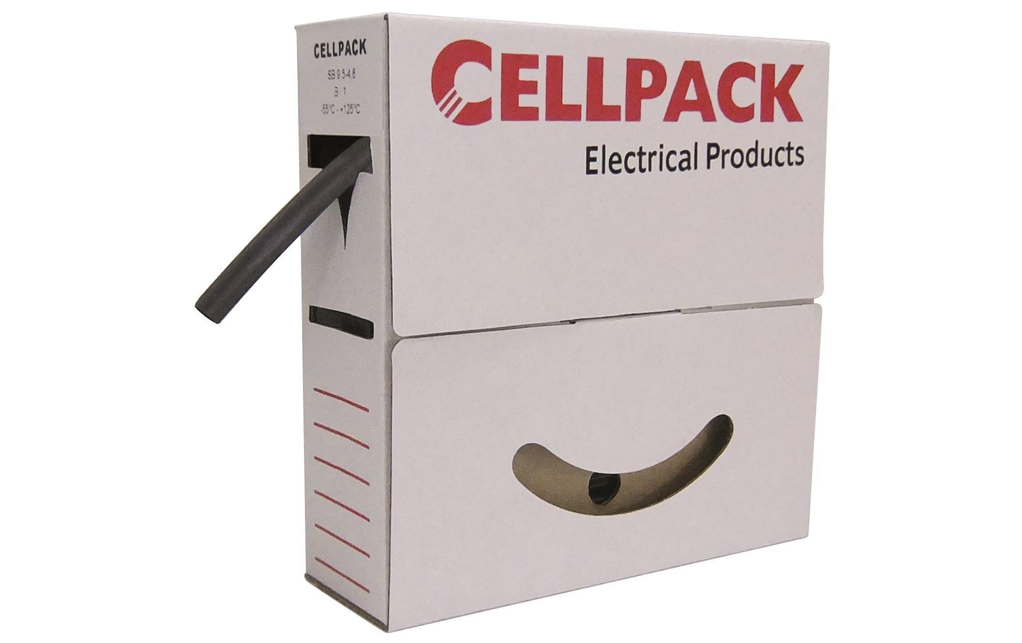 Cellpack, Schrumpfschlauch 9-3, 10m Spenderbox, schwarz