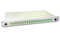 Lightwin 19" 1HE Spleissbox, Singlemode,OS2 24x DLC SM Kupplung grün, 4x12 LC/APC Pigta