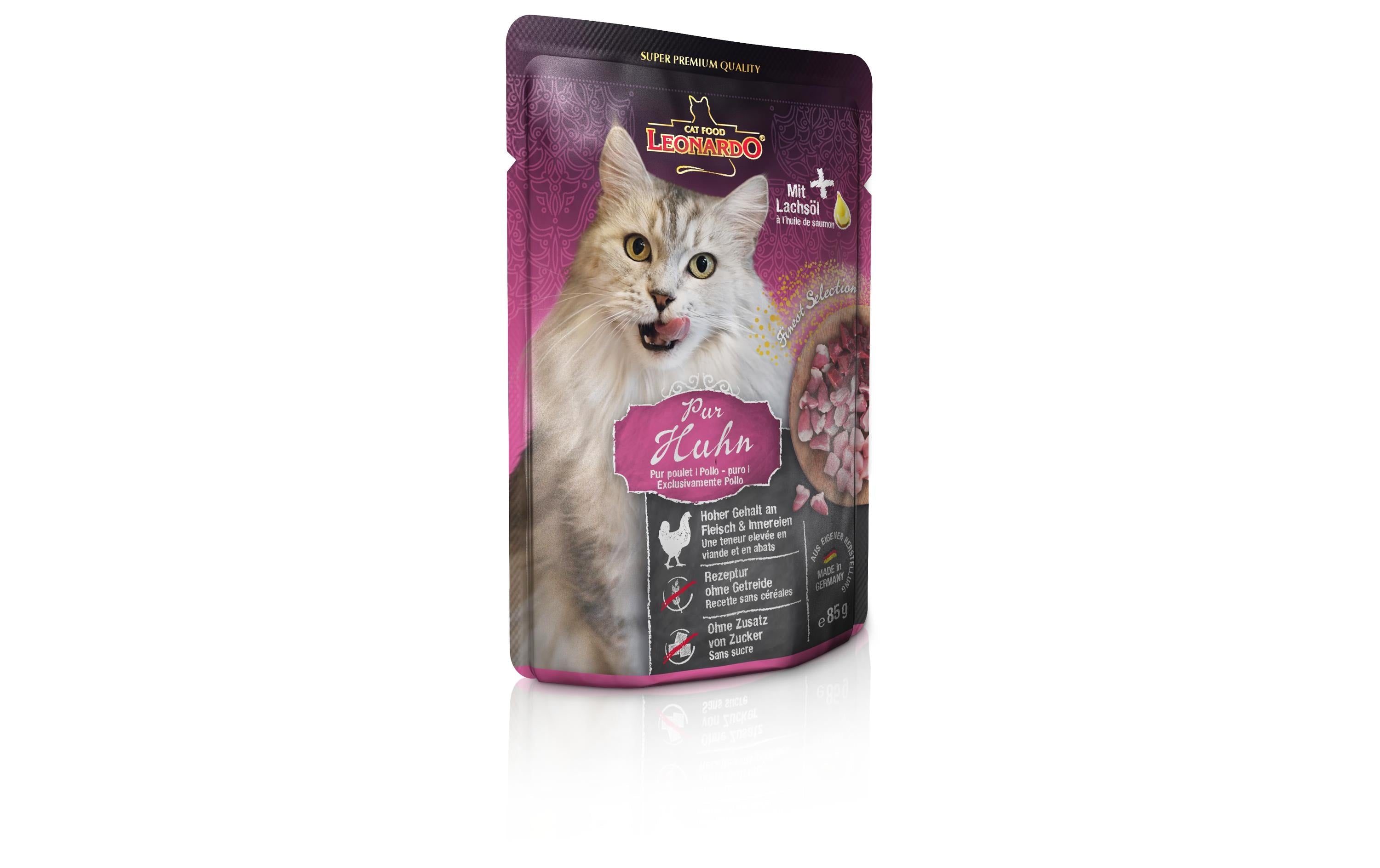 Leonardo Nassfutter Huhn 85g