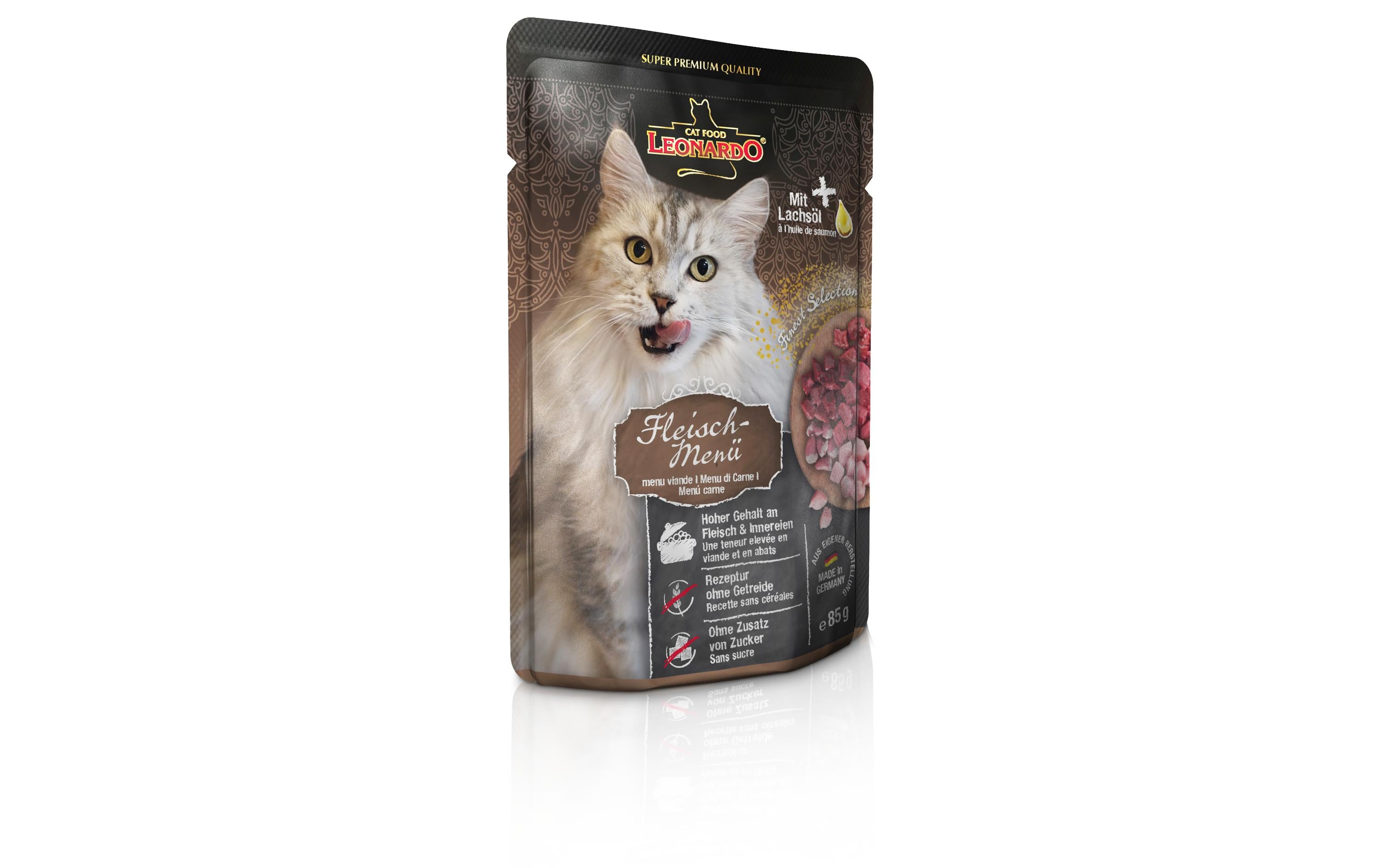 Leonardo Nassfutter Fleisch-Menü 85g