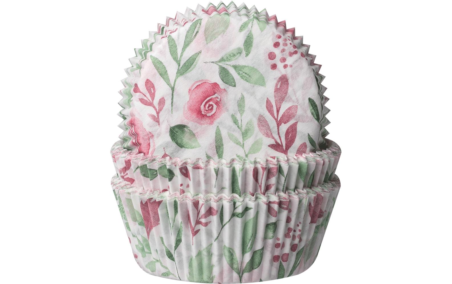 Demmler Papierförmchen Rose 60 Stück, 5x2,5cm