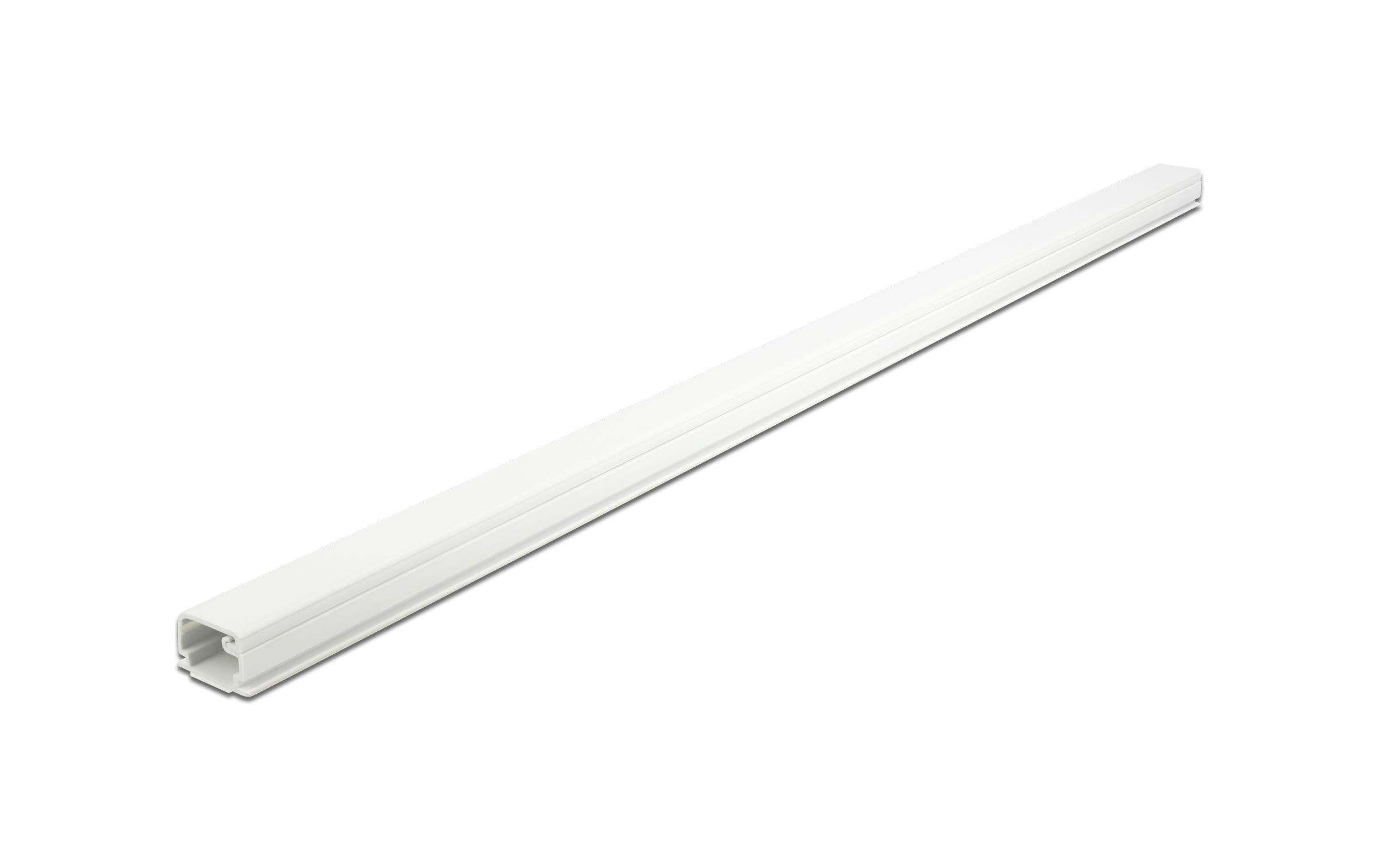 Delock Kabelkanal mit Deckel, 22mmx15mm 1m, selbstklebend, weiss