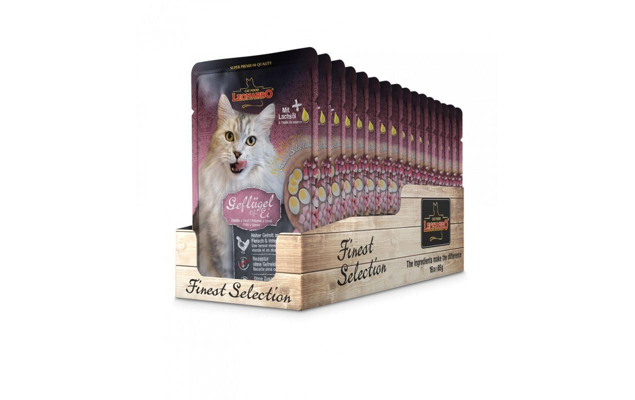 Leonardo Nassfutter Geflügel & Ei Kit 16x85g