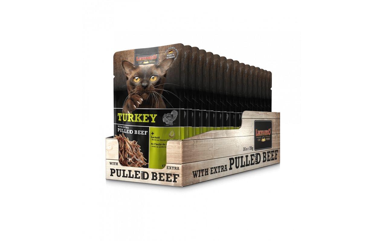 Leonardo Nassfutter Truthahn&Pull.Beef Kit 16x70g