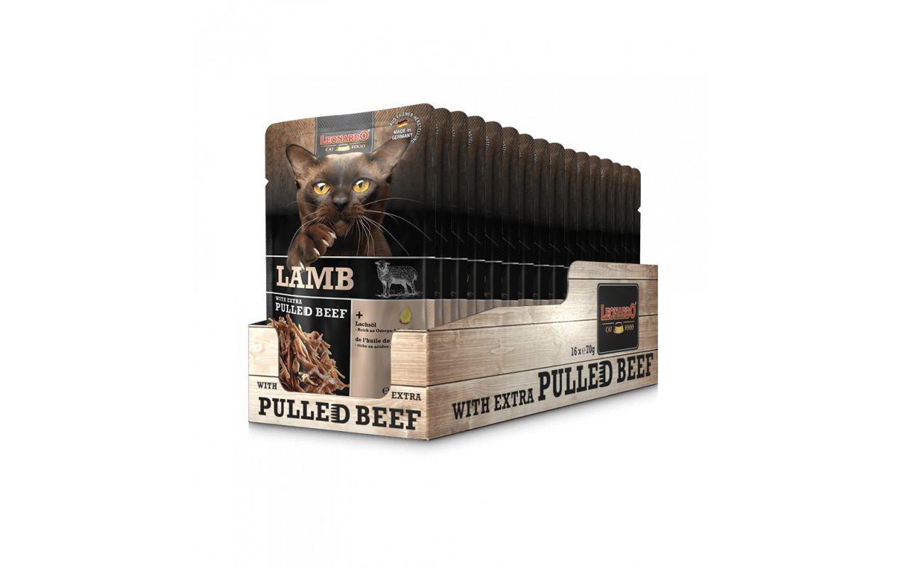 Leonardo Nassfutter Lamm & Pulled Beef Kit 16x70g