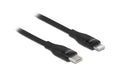 Delock USB Type-C zu Lightning, 1m Schwarz, MFi, für iPhone, iPad und iPod