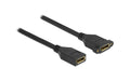 Delock DisplayPort 1.2 Kabel Buchse/Buchse 3m, Schwarz, max. 3840 x 2160 @ 60 Hz