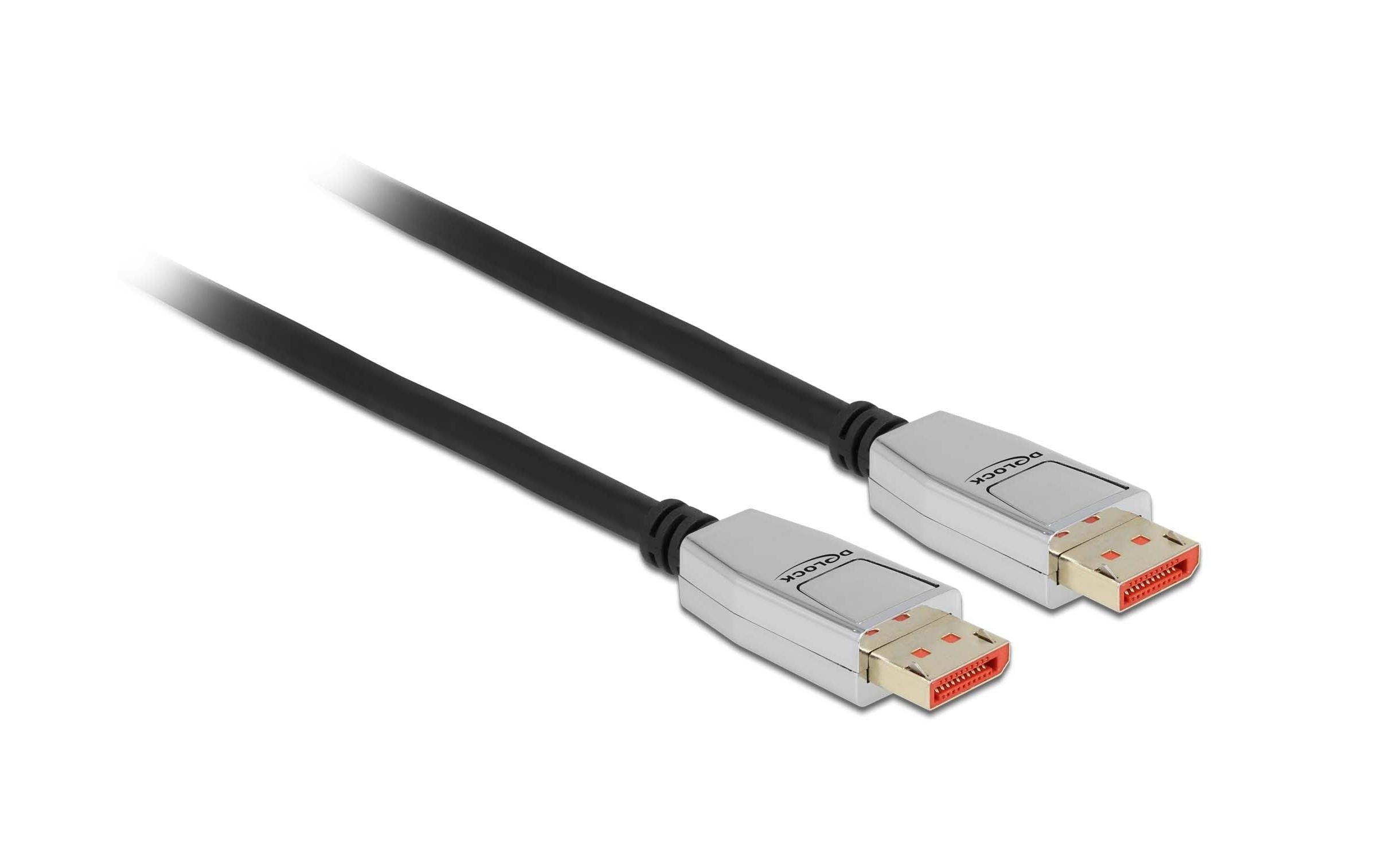 Delock DisplayPort - DisplayPort Kabel, 2m Schwarz, 7680x4320@60Hz