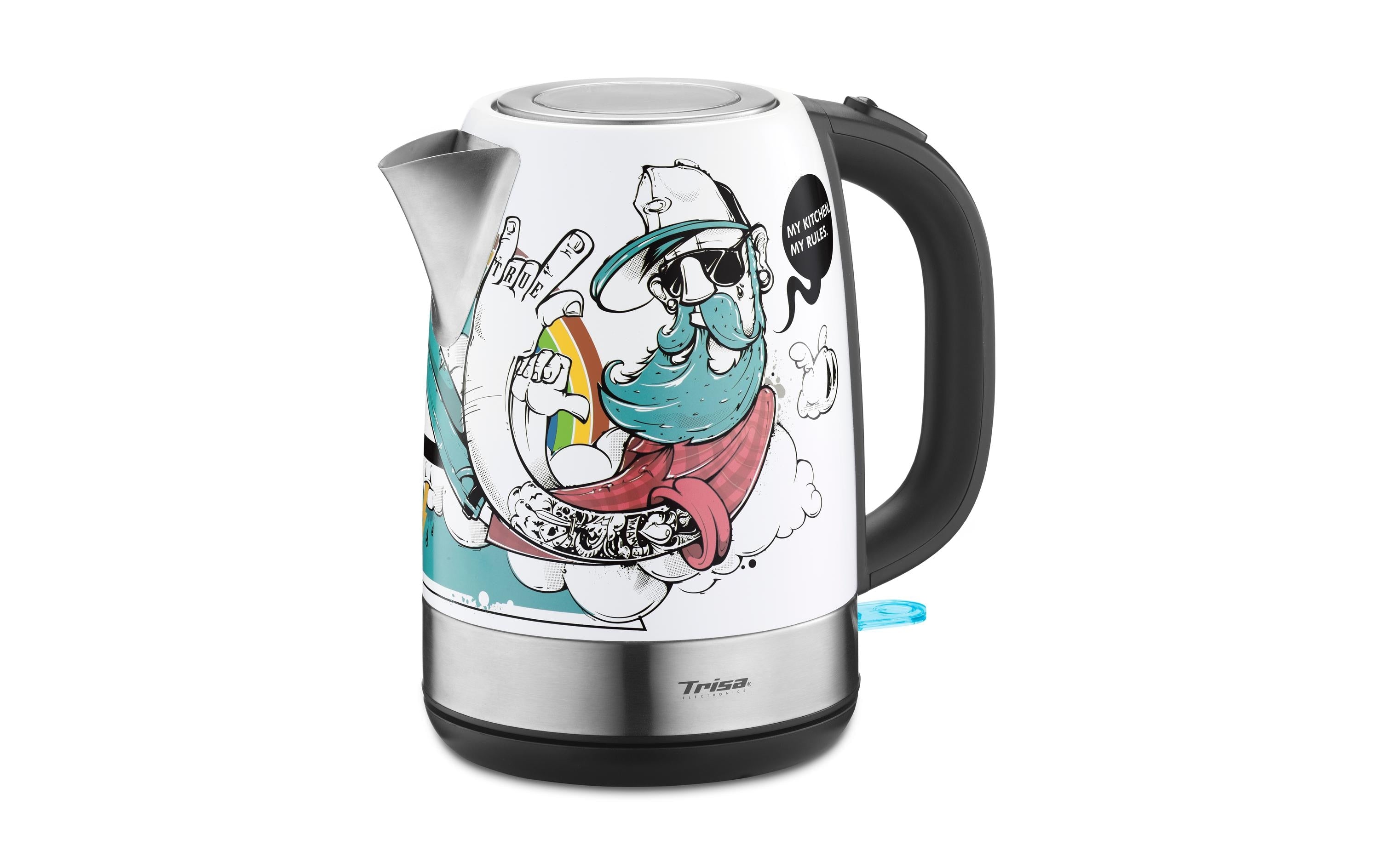 Trisa Wasserkocher Street Art 1.7l, 2200W, 230V,