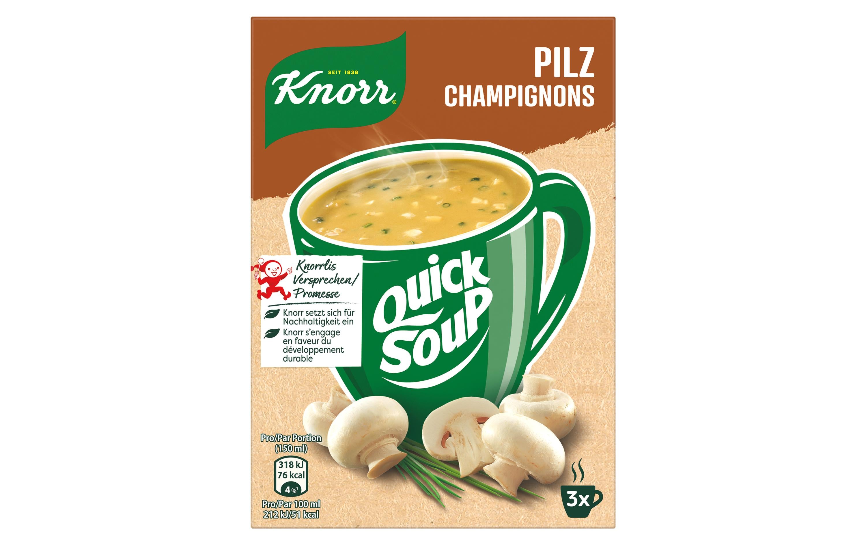 Quick Soup Pilz 3 x 1 Portion