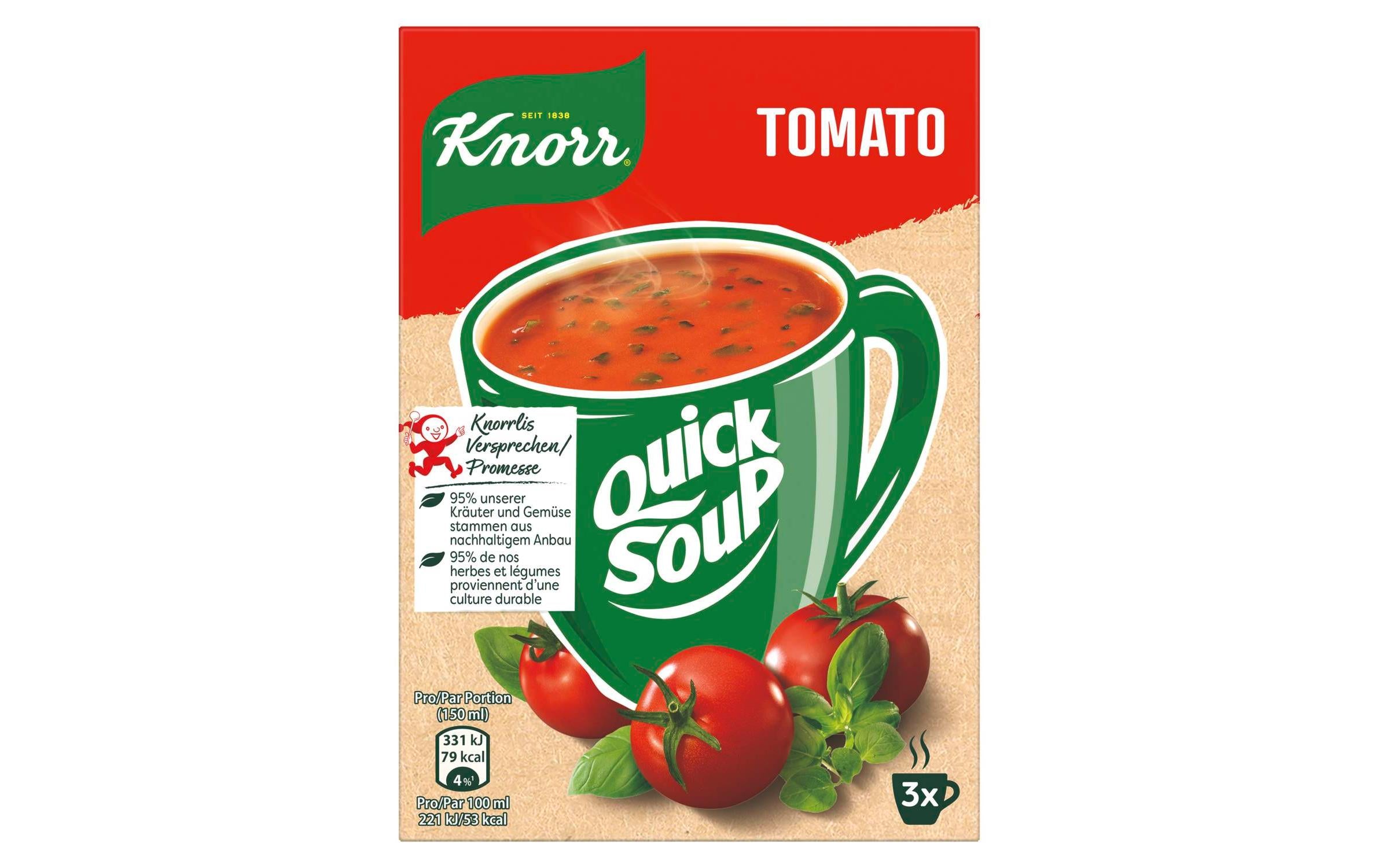 Quick Soup Tomato 3 x 1 Portion