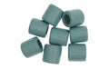 Rico Holzperlen Makramee türkis 17 x 17 mm, Lochgrösse ca. 10 mm, 8 Stk.