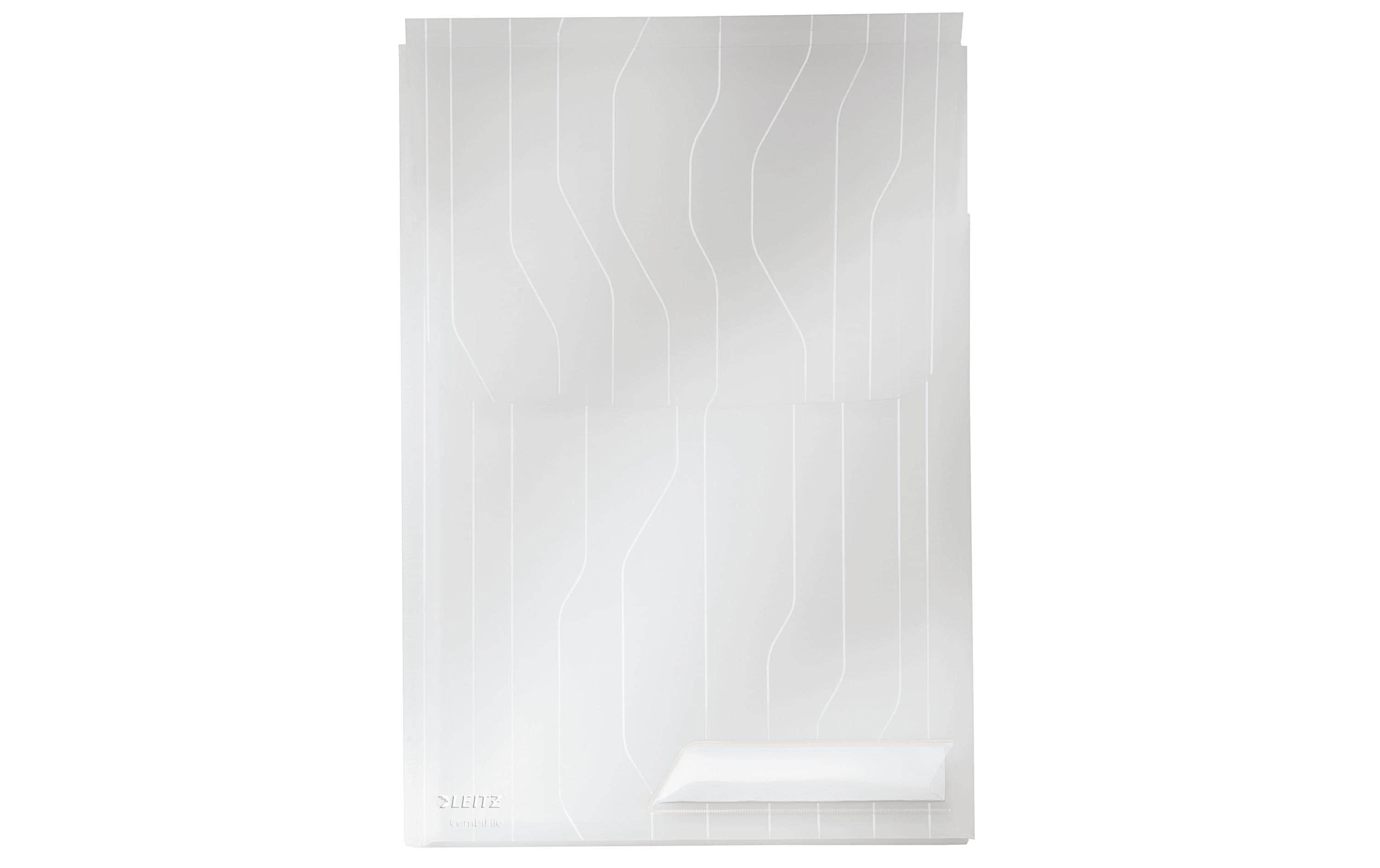 Leitz CombiFile Maxi Hülle, 3er Pack farblos, genarbt
