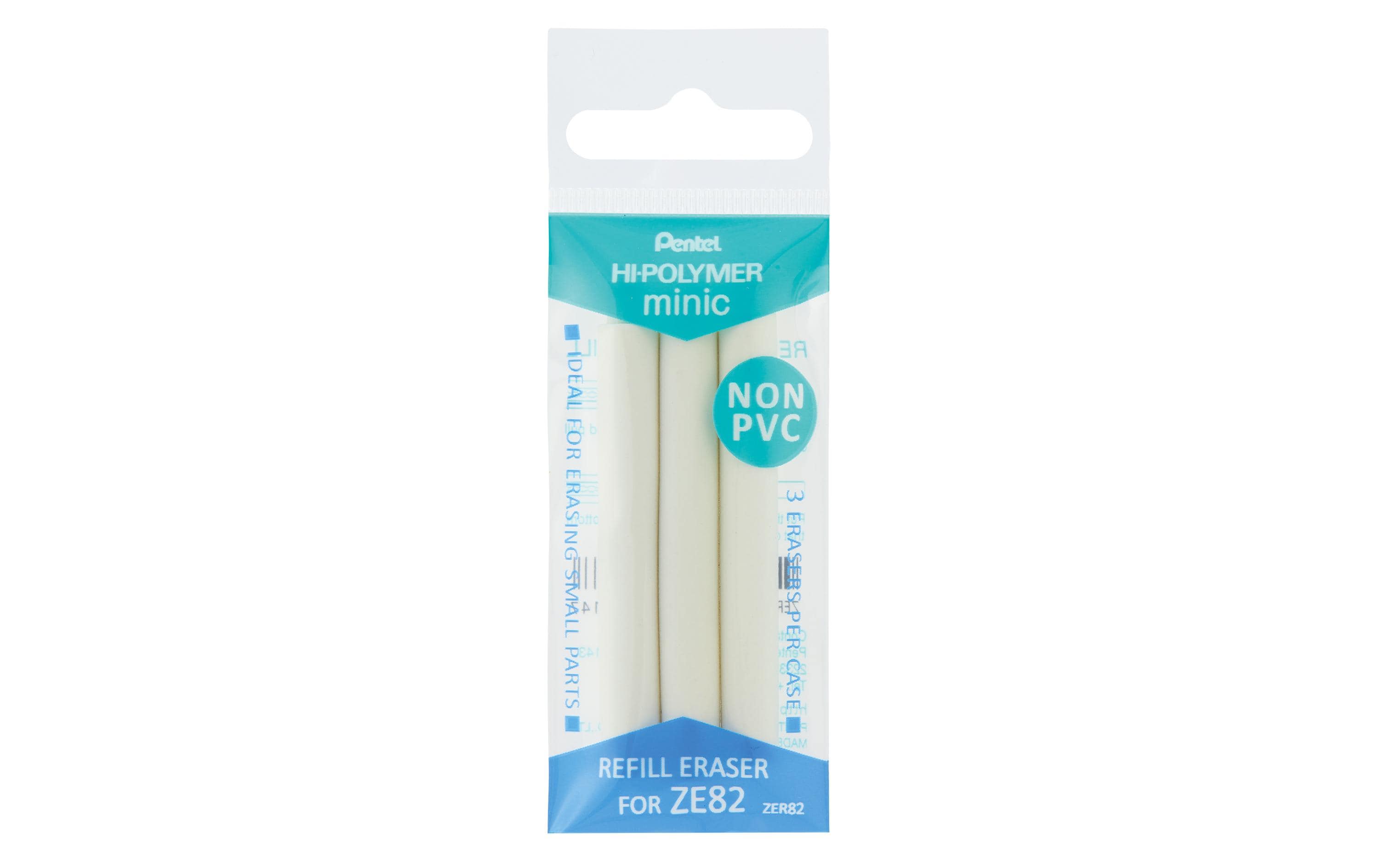 PENTEL Ersatzradierer zu ZU82 Clic Eraser 3 Stück