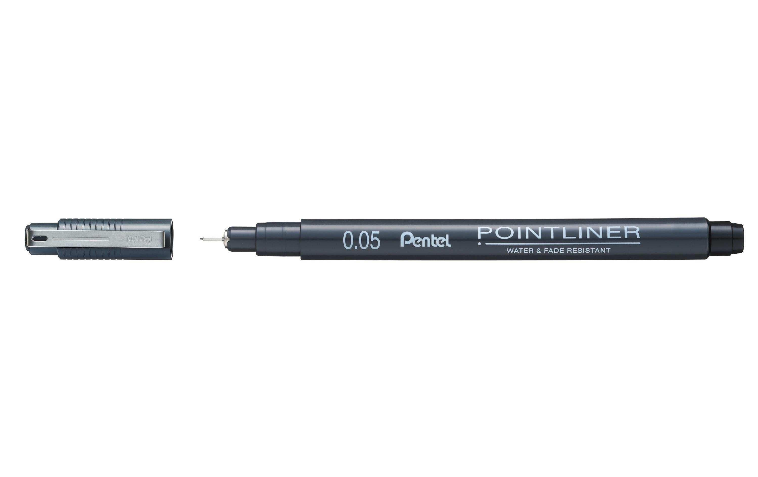 Pentel Fineliner Pigment POINTLINER 0.05mm, schwarz