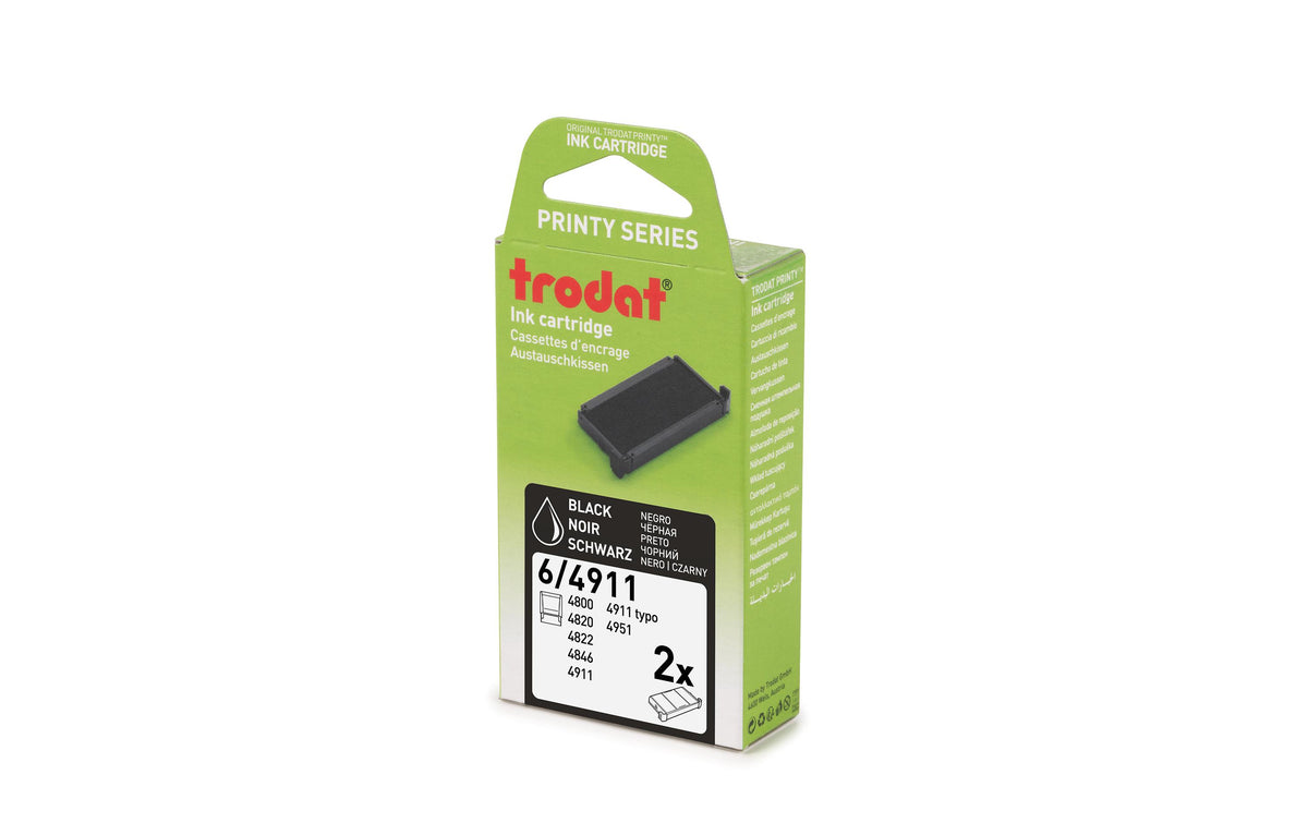 Trodat Ersatzkissen schwarz 2er Blister passt zu 4800/4820/4822/4846/4911
