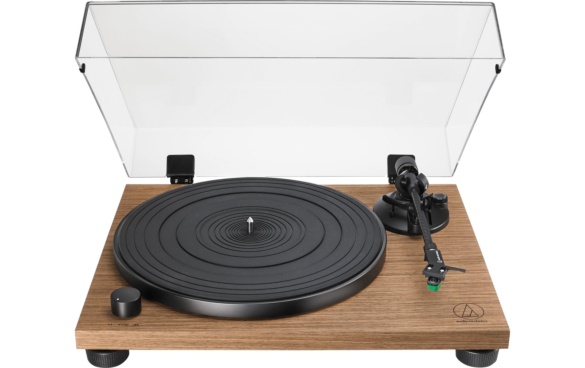 Audio-Technica AT-LPW40WN Manual Belt Drive Wood Base Turntable