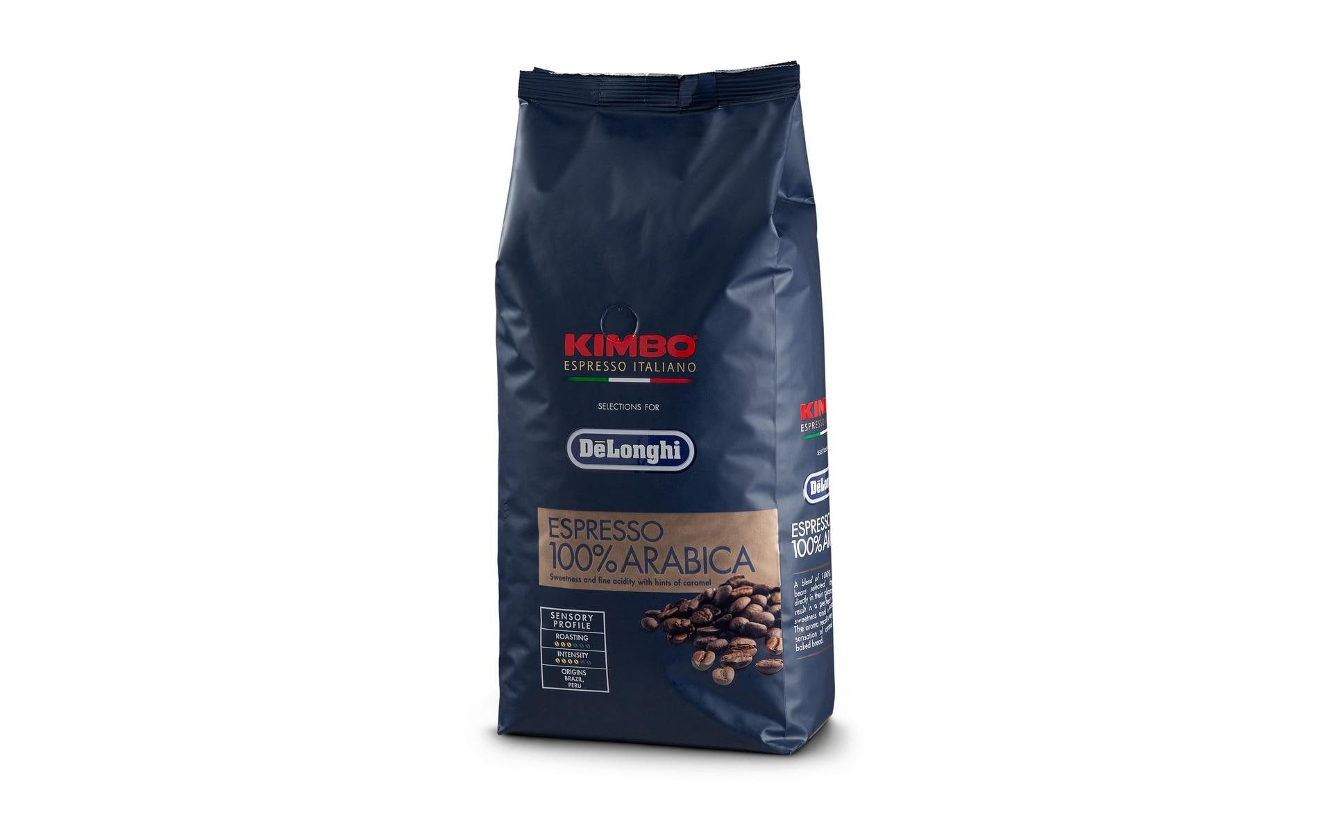 De'Longhi Kaffeebohnen Kimbo Arabica 1kg Packung à 1kg