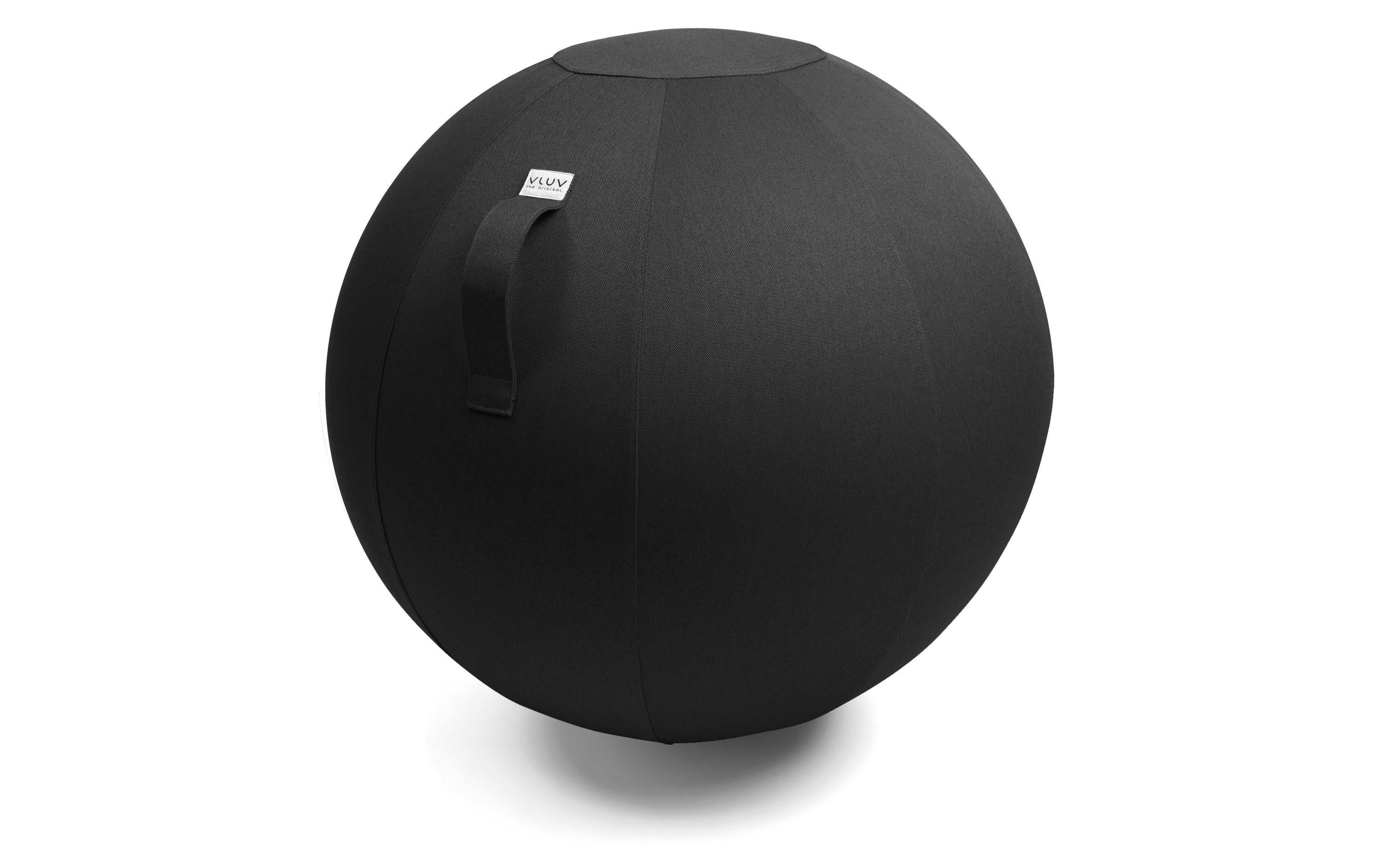Vluv Leiv Stoff Sitzball Black, Ø 60-65cm