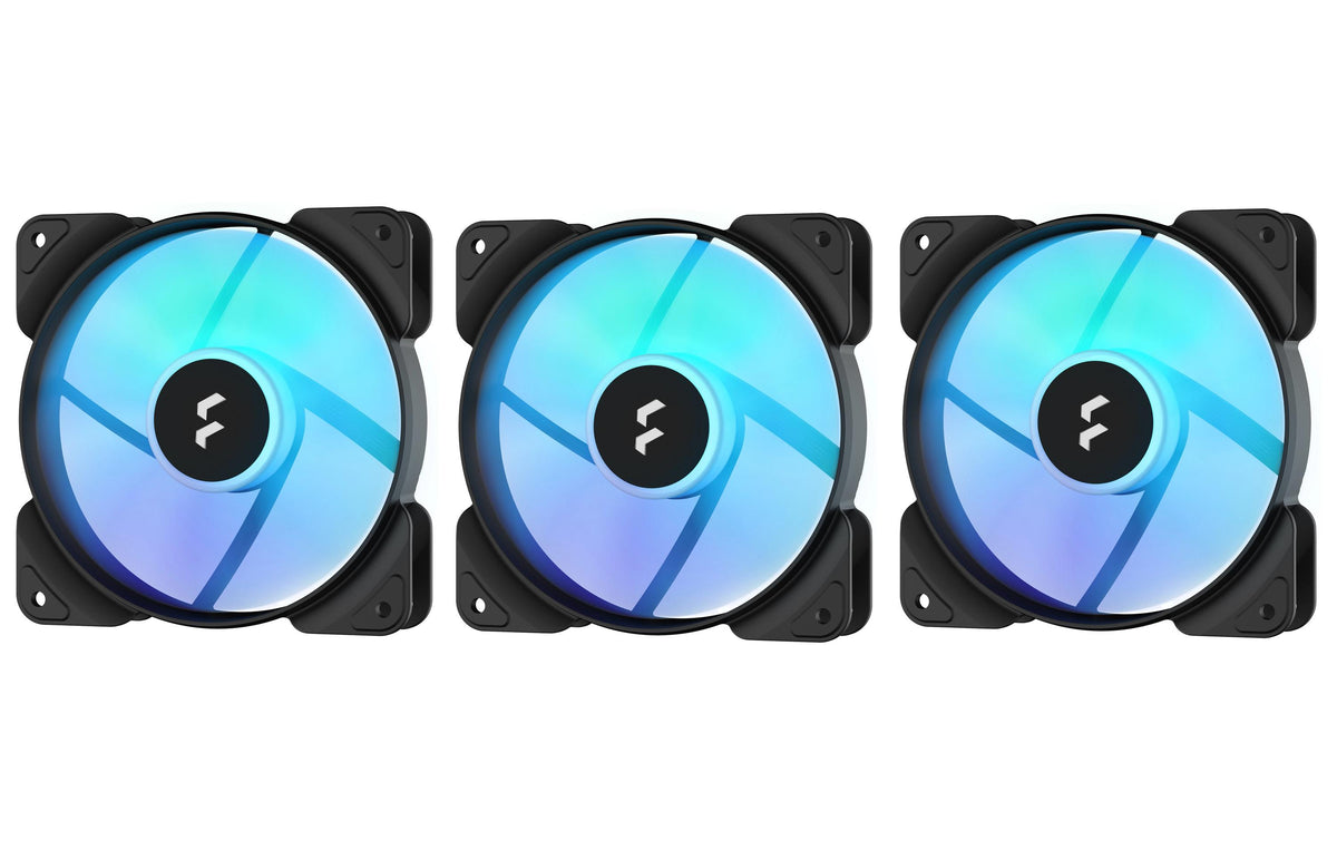 Gehäuselüfter Fractal Asp 12 RGB PWM 3P 120x120x25mm, 4Pin, 10 – 33.2 dB(A)