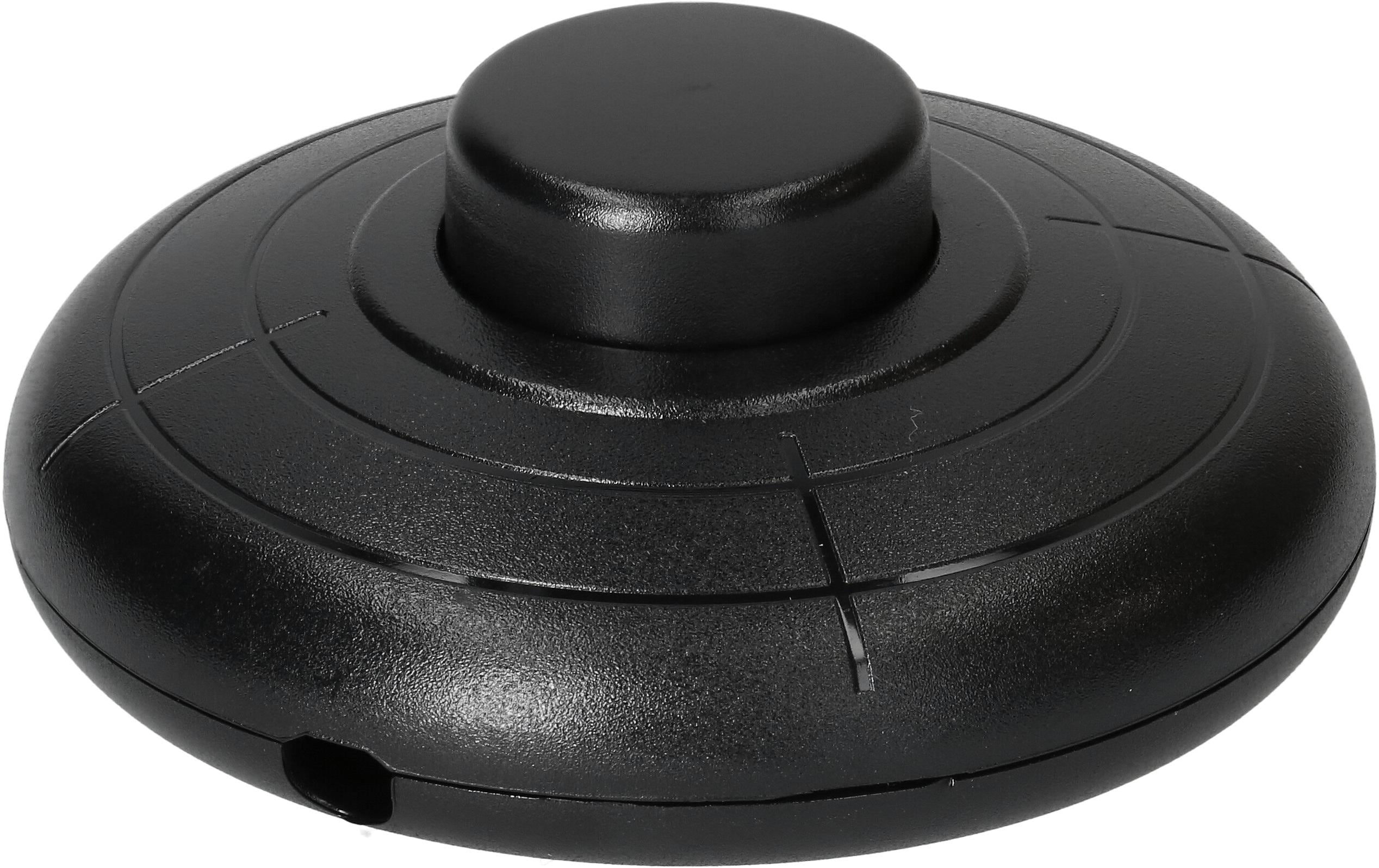 Max Hauri Fusstretschalter, schwarz 70mm, 1-Poliig