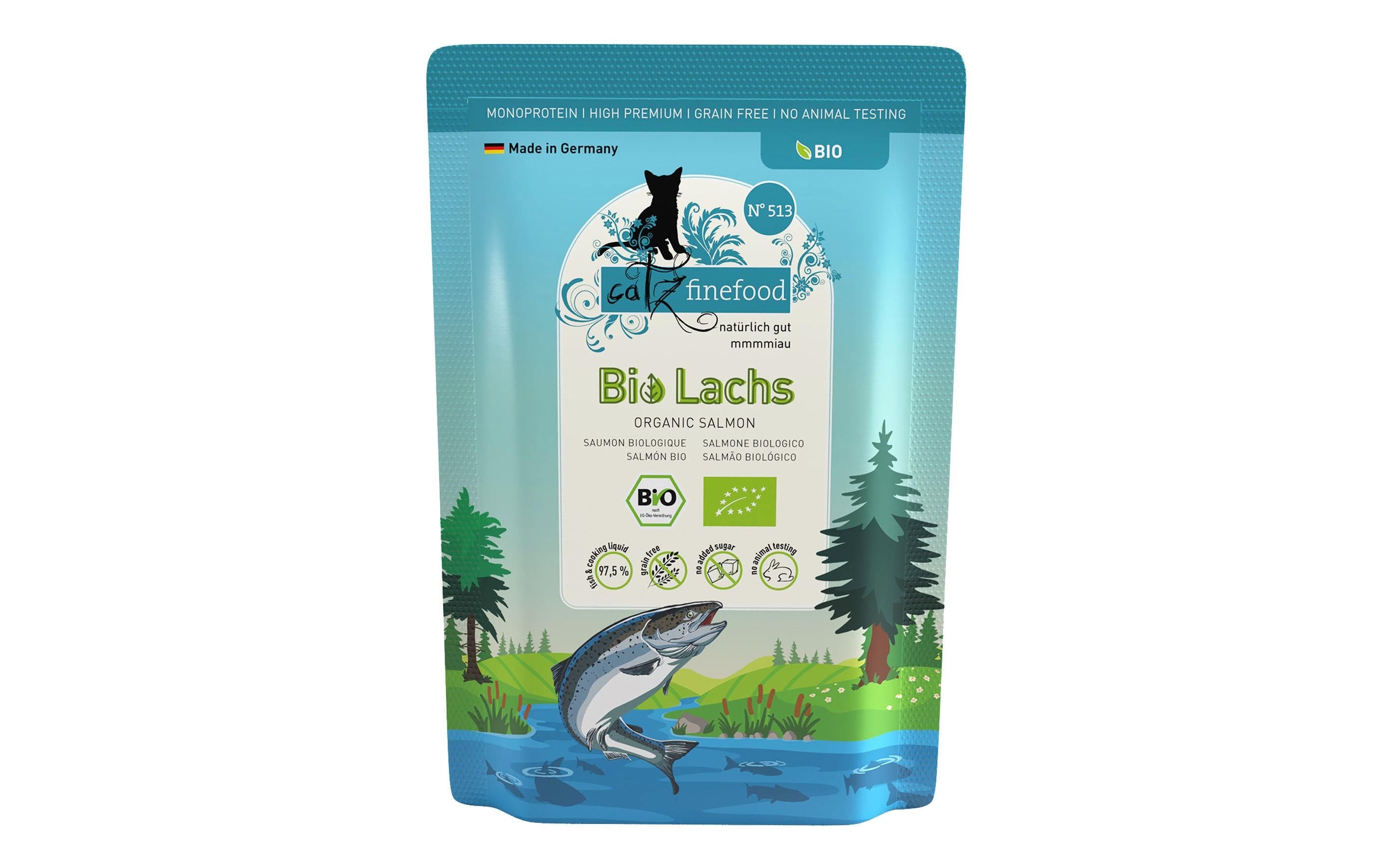 catz finefood Bio No.513 Lachs 85g