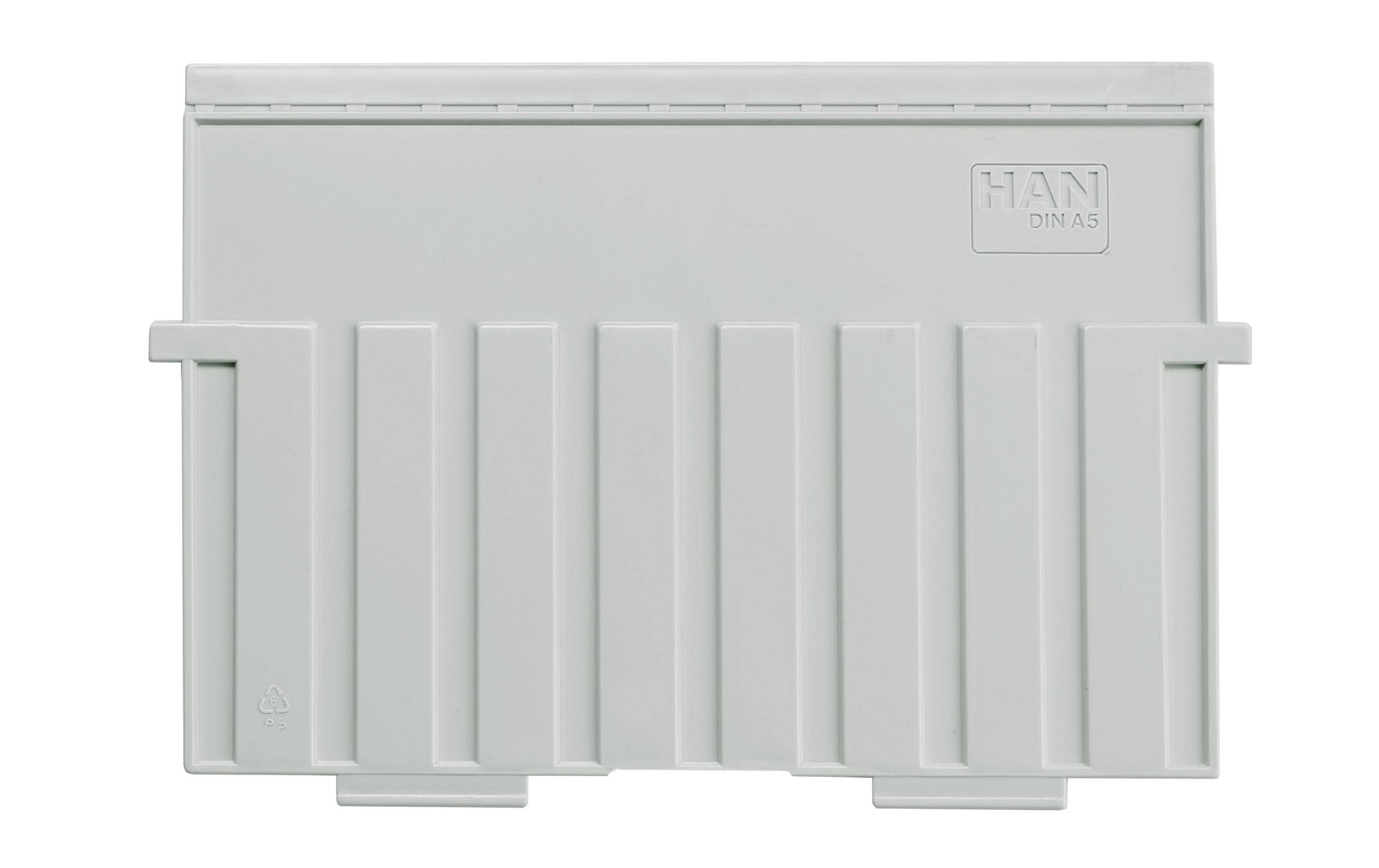 HAN Karteiboxreiter A5 quer grau 21x14.8cm, 5 Stk.