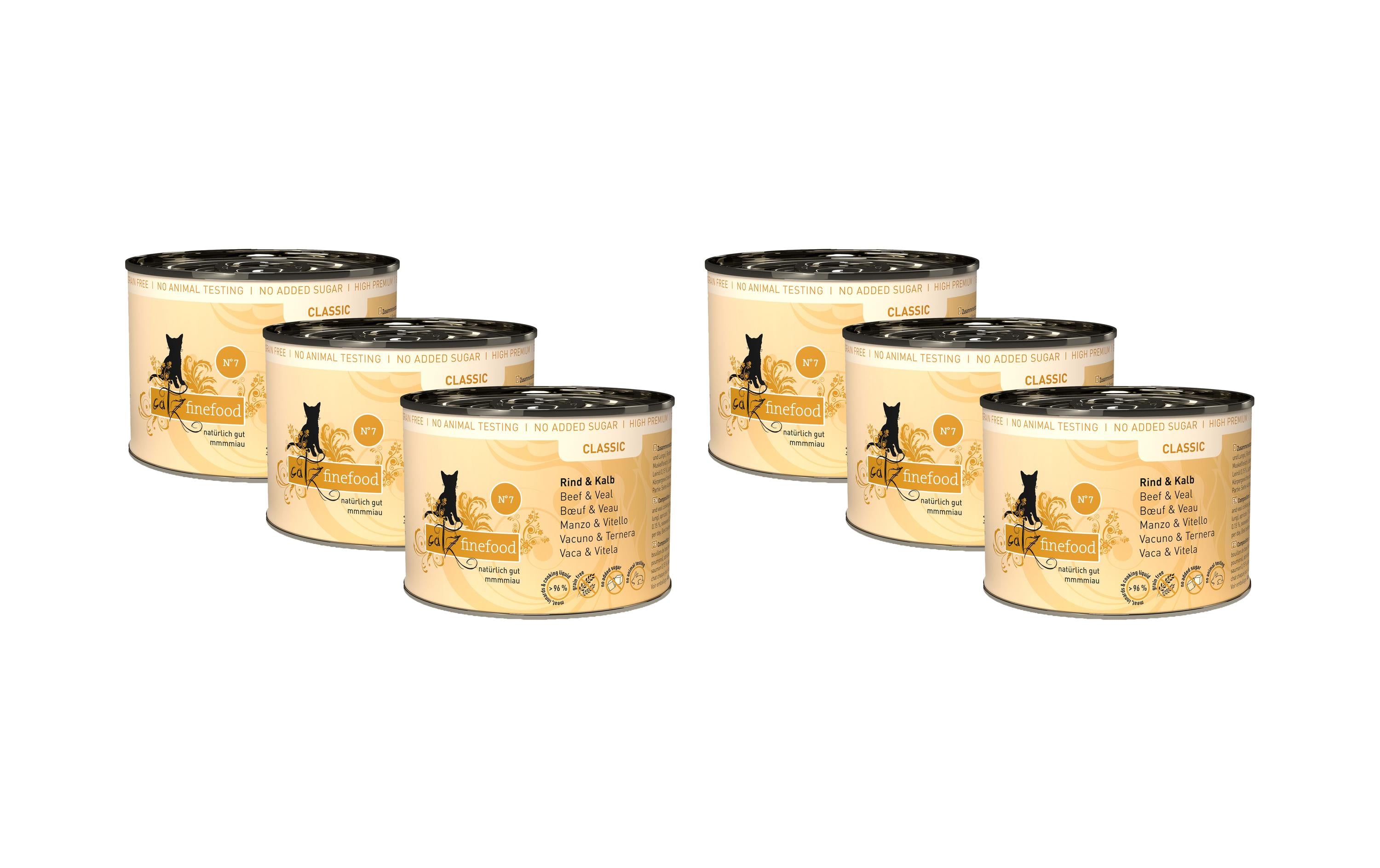 catz finefood No.07 Kalb 6x200g Kit