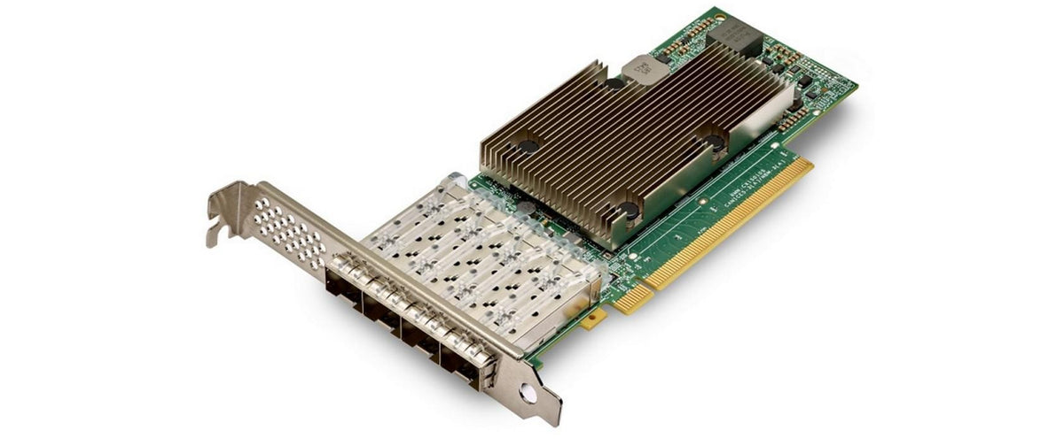 Broadcom P425G: 4 Port SFP28 Netzwerkkarte 4x SFP28, 10/25GE, PCIe-x16 V4