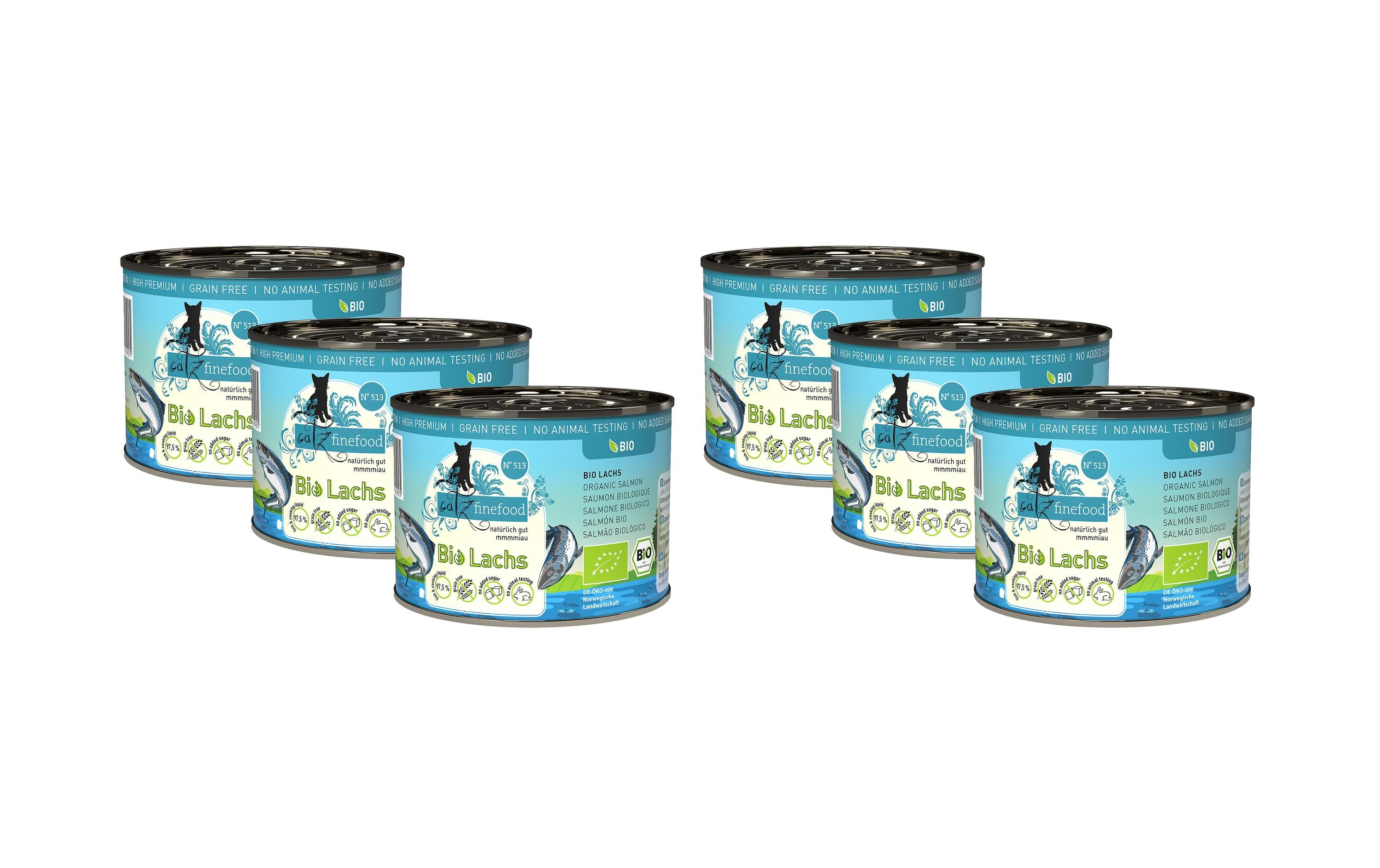 catz finefood Bio No.513 Lachs 6x200g Kit