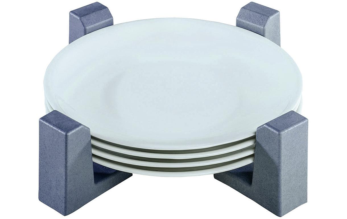 purvario Teller- und Topfhalter 2-er Set 2-er Set aus Kunststoff